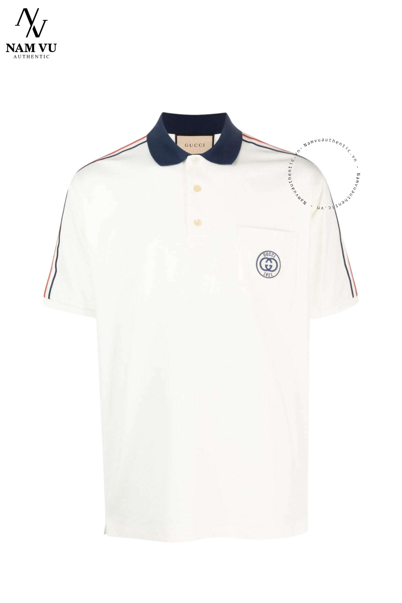 APLGC logo Gucci tay sọc cờ 753078 XJFTN 9733