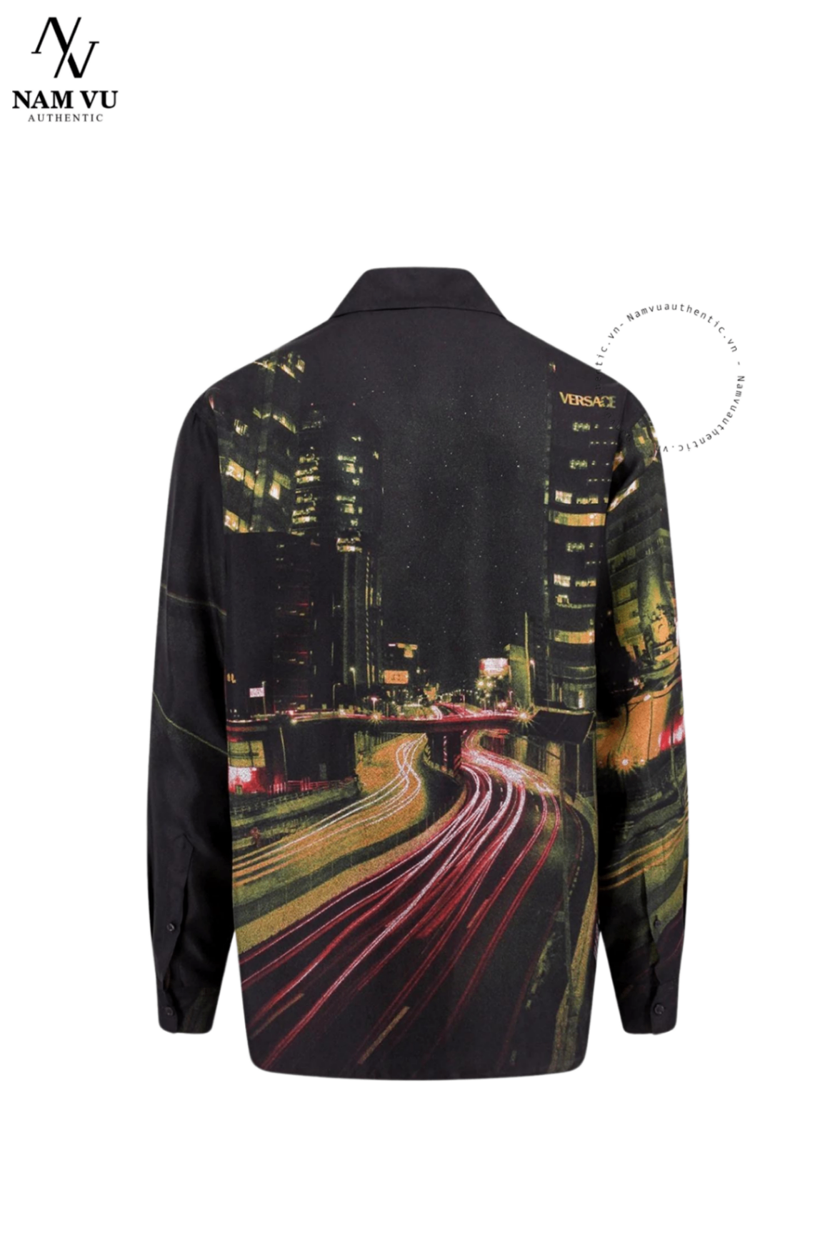 SMVS Versace City Lights Silk Shirt 1012141 1a08750