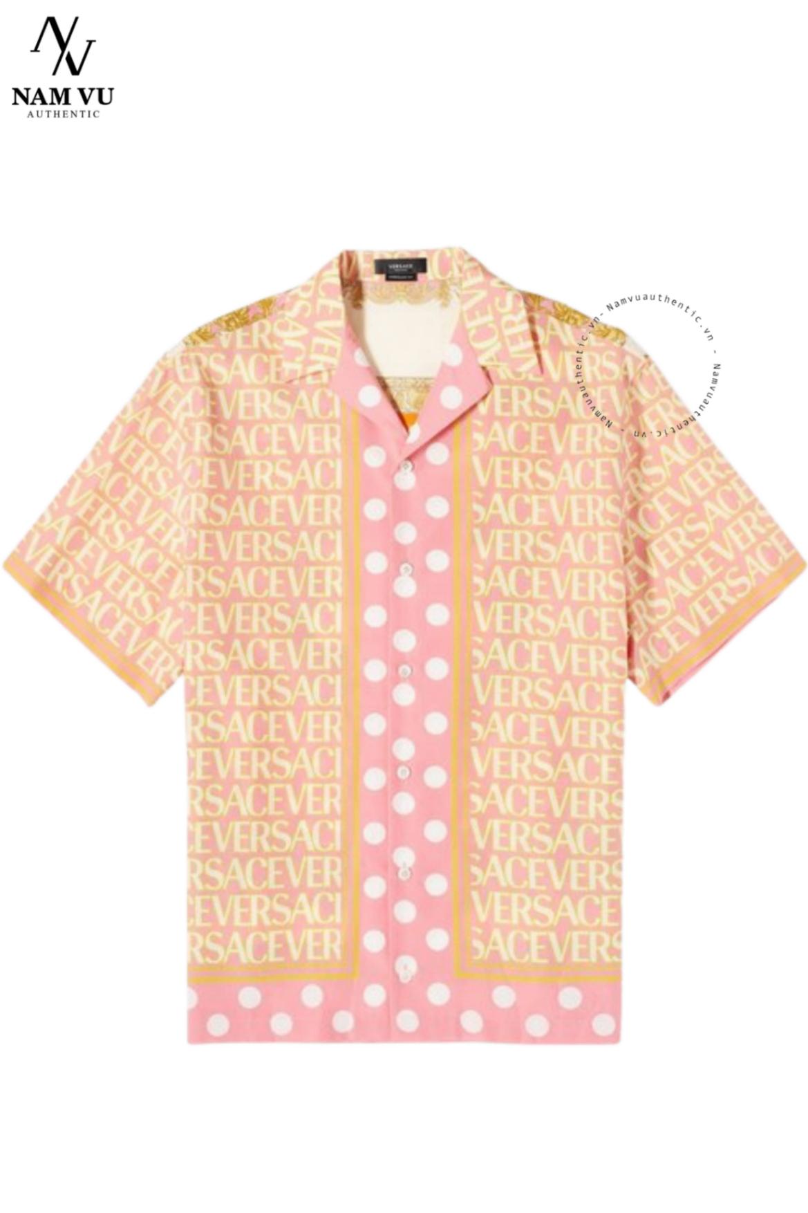 SMVS Versace teen boy silk ngắn tay 1003926 1a07742