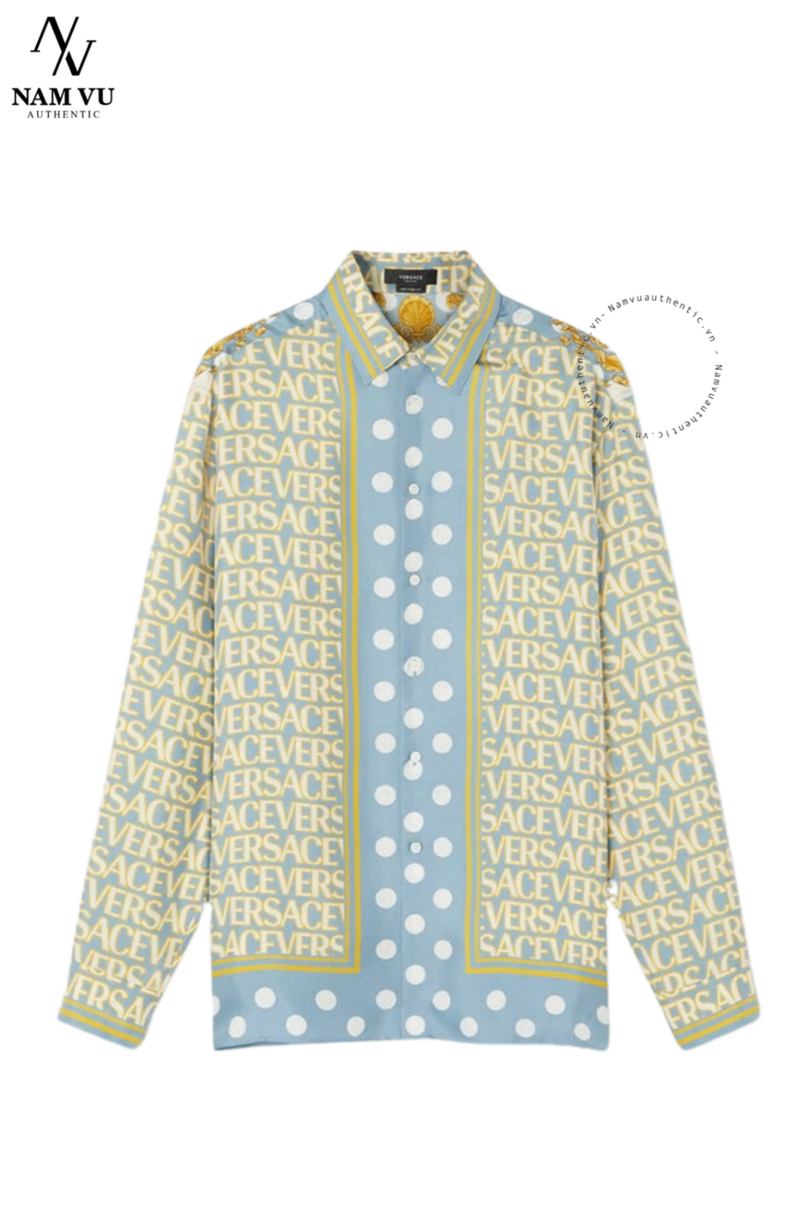 SMVS Versace Allover Linen silk 1008565 1a07749