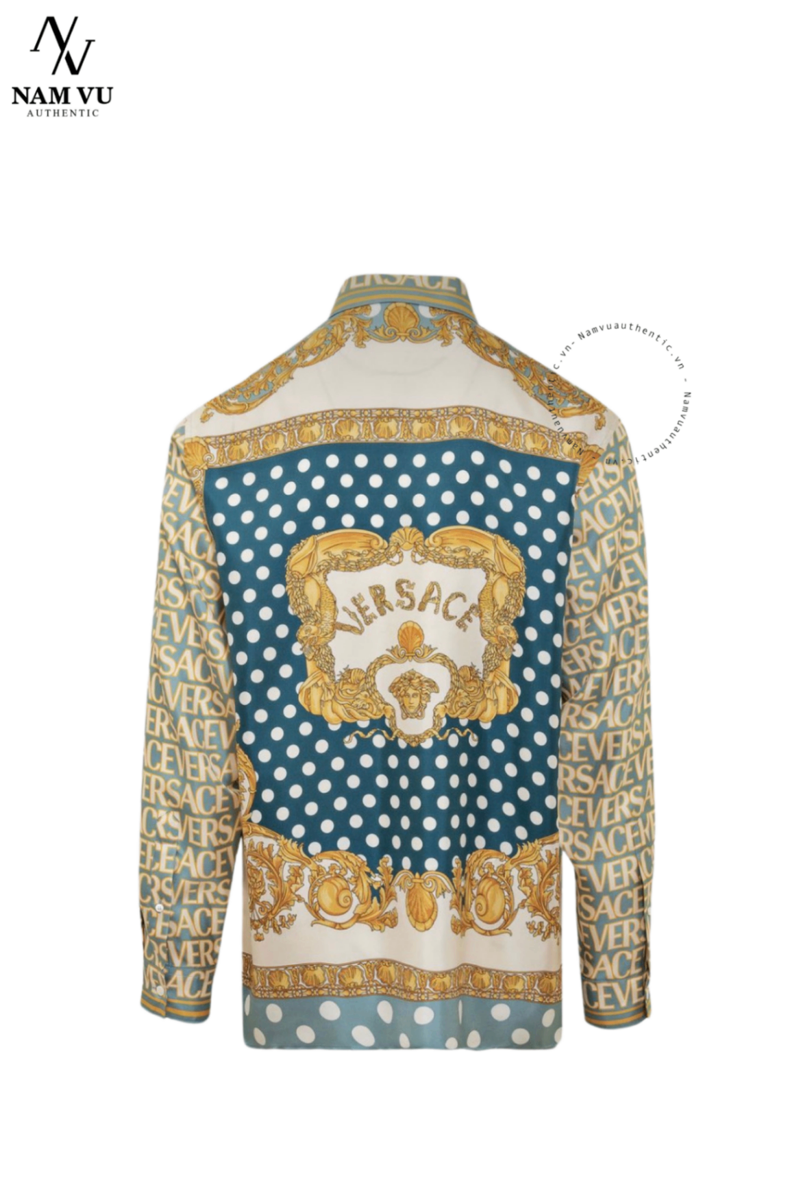 SMVS Versace Allover Linen silk 1008565 1a07749