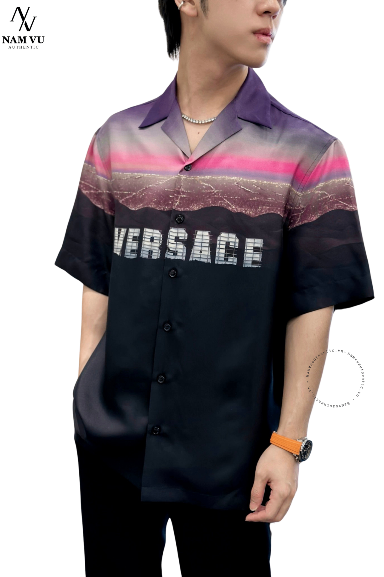 SMVS Versace Hills Silk Shirt 1003926 1a08752
