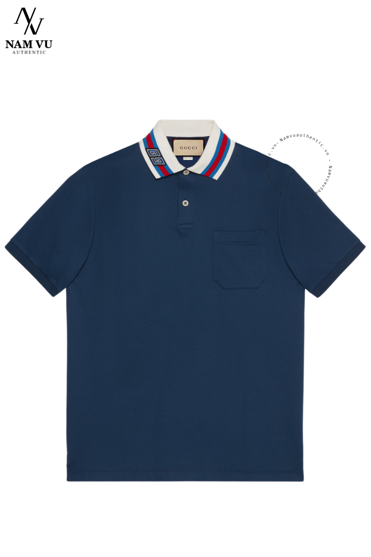 APLGC Gucci PIQUET Cổ viền GG 768630 XJF45
