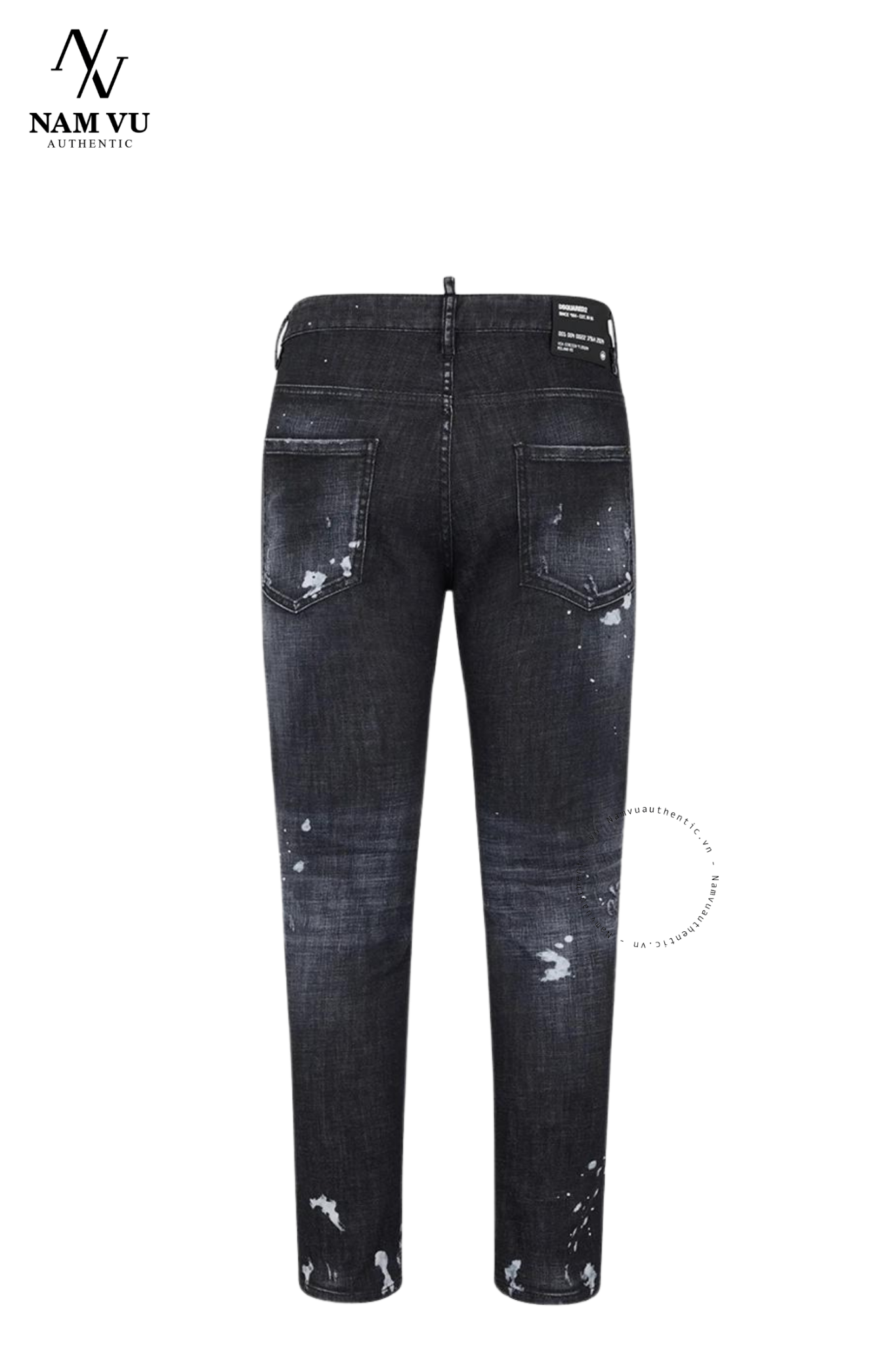 QJDSQ Dsquared S74LB1451 khoá lệch đỏ skater