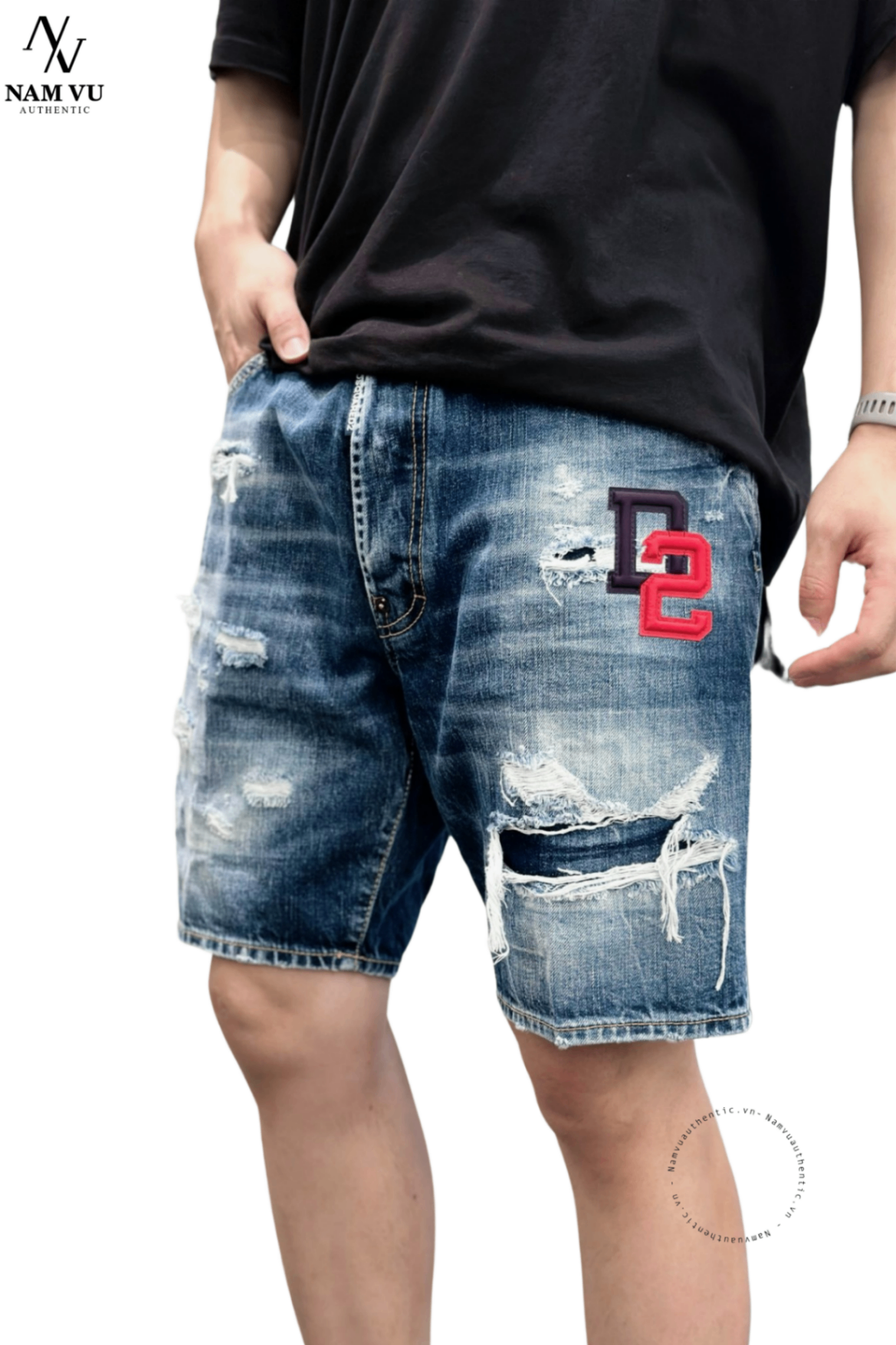 QSDSQ Dsquared S74MU0819 Cruise D2 wash rách