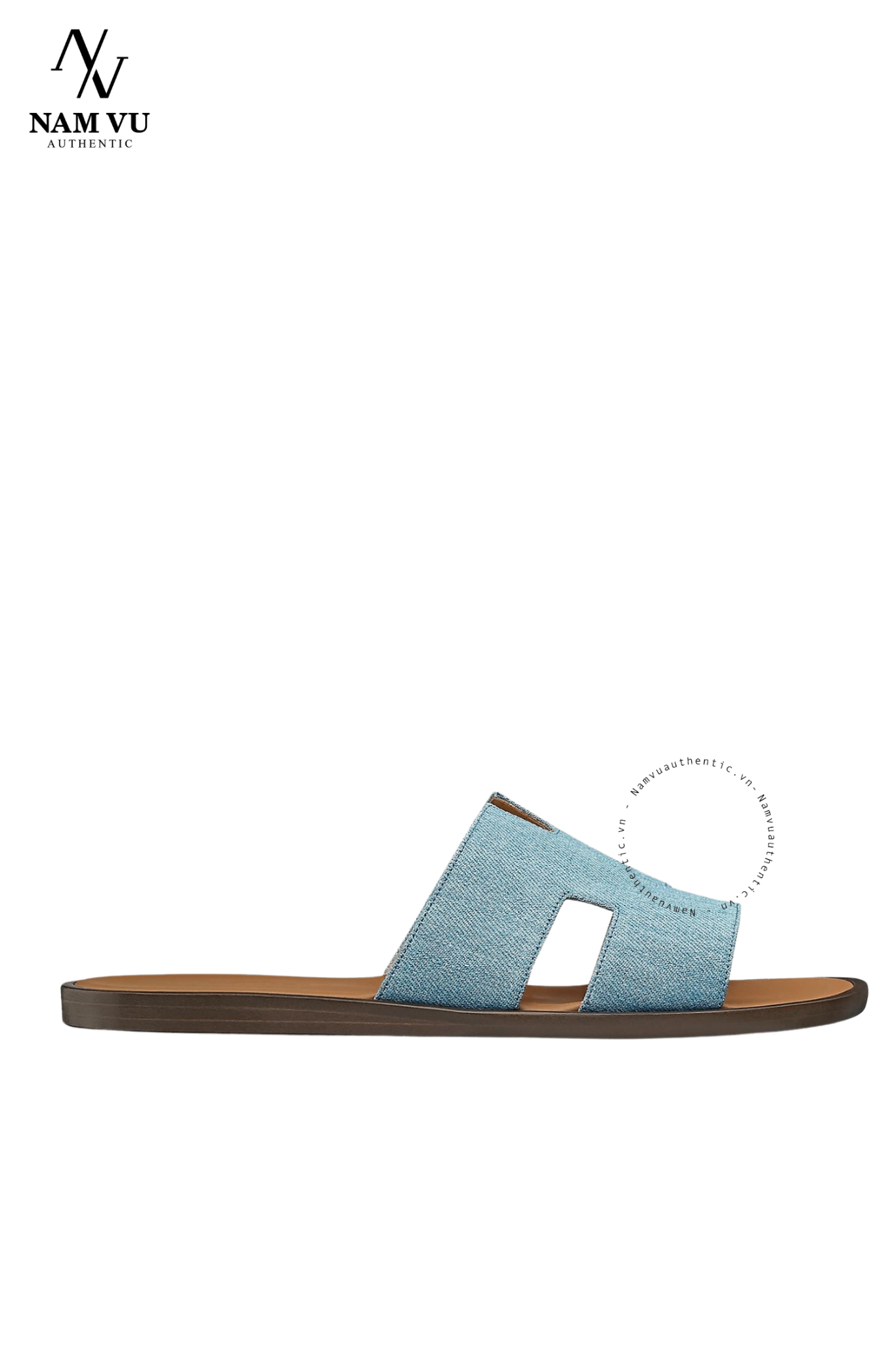 DHM Izmir sandal Vert D'eau / Naturel đế nâu