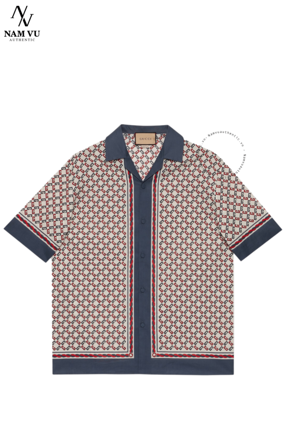 SMGC Geometric G print muslin bowling 690464