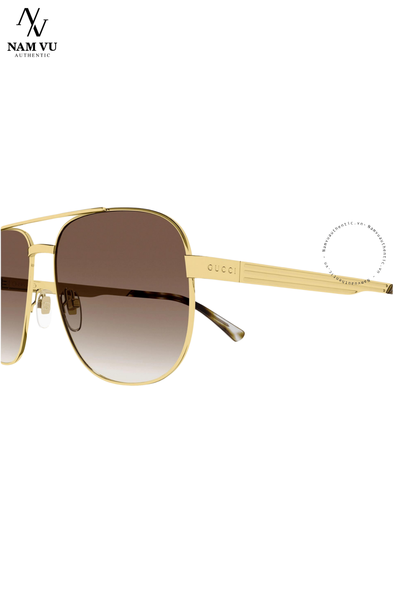 PKKGC Kính Gucci GG1223S 003 Gold brown