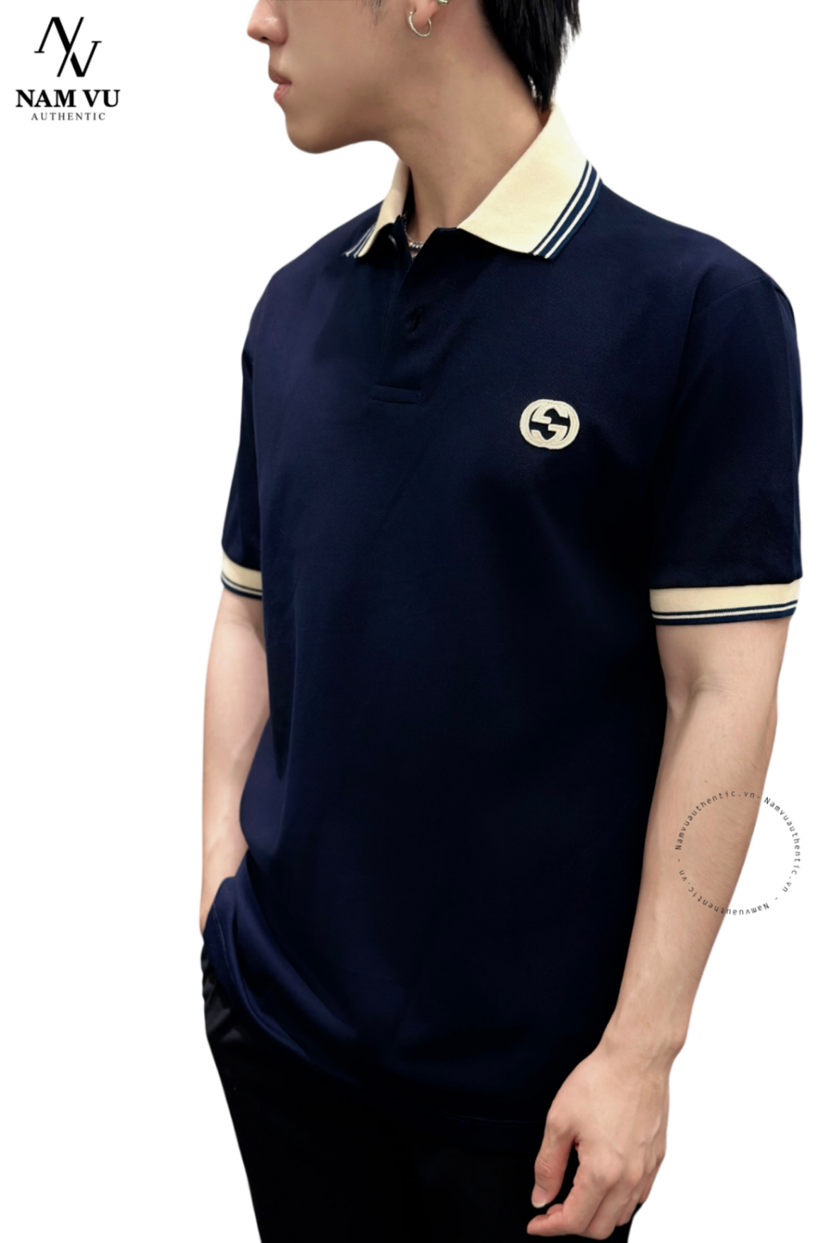 APLGC Gucci logo ngực COTON AVEC‎ 768641 XJF47