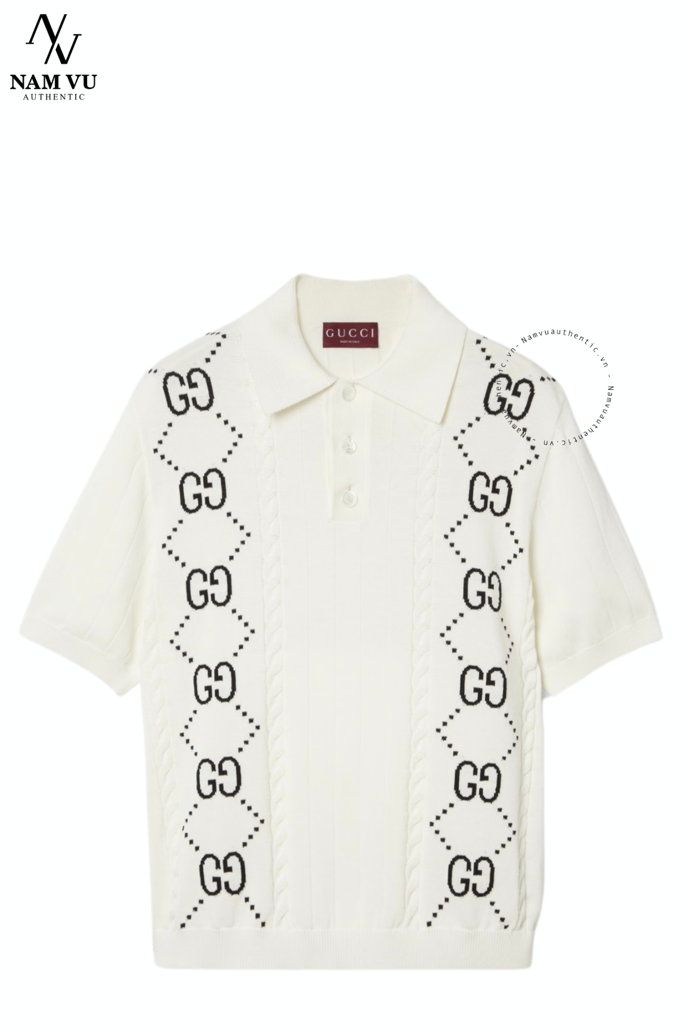 APLGC Gucci logo GG EN MAILLE DE 747086 XKC6F