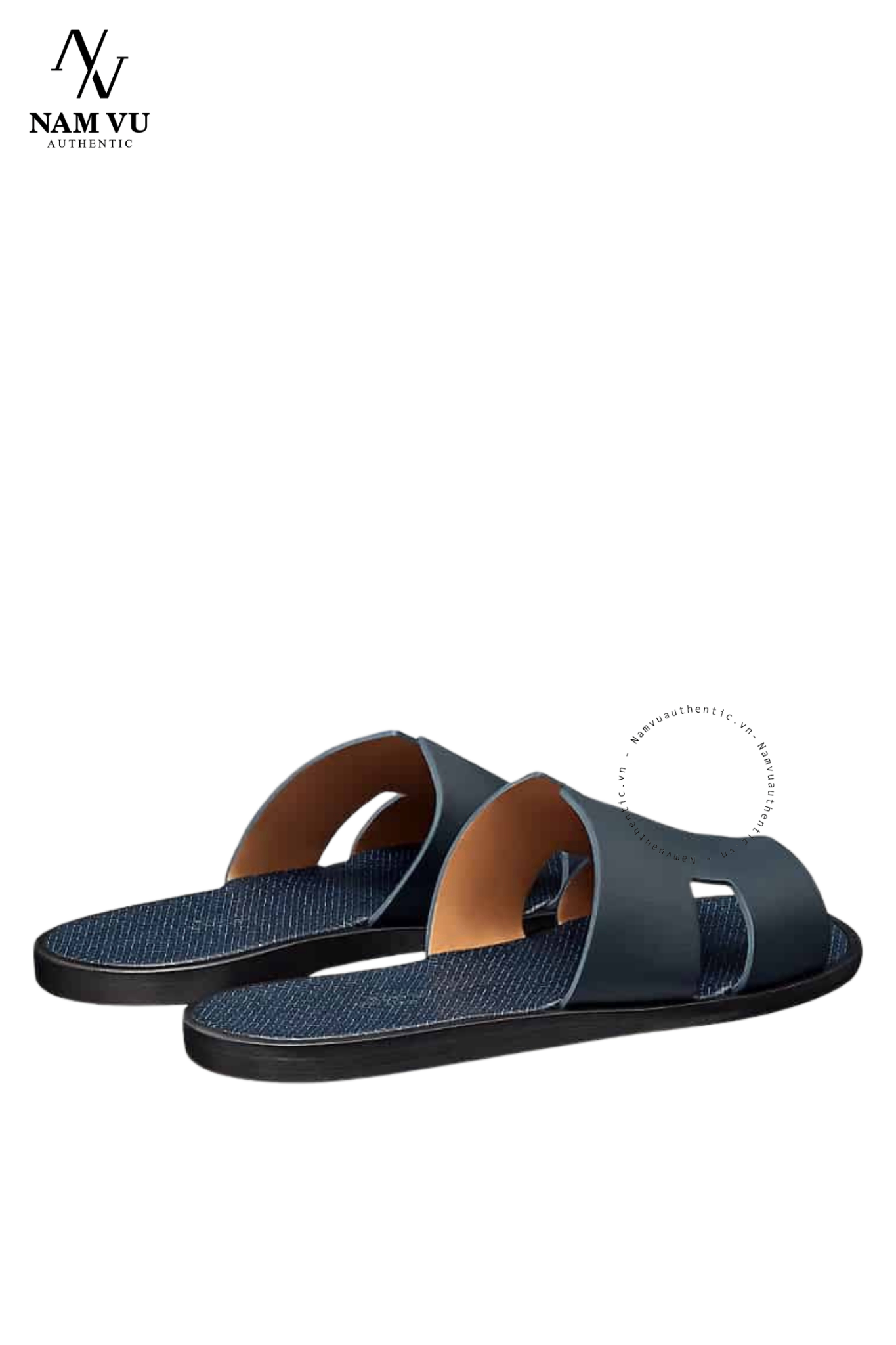 DHM Hermes Izmir sandal lót logo H all blue