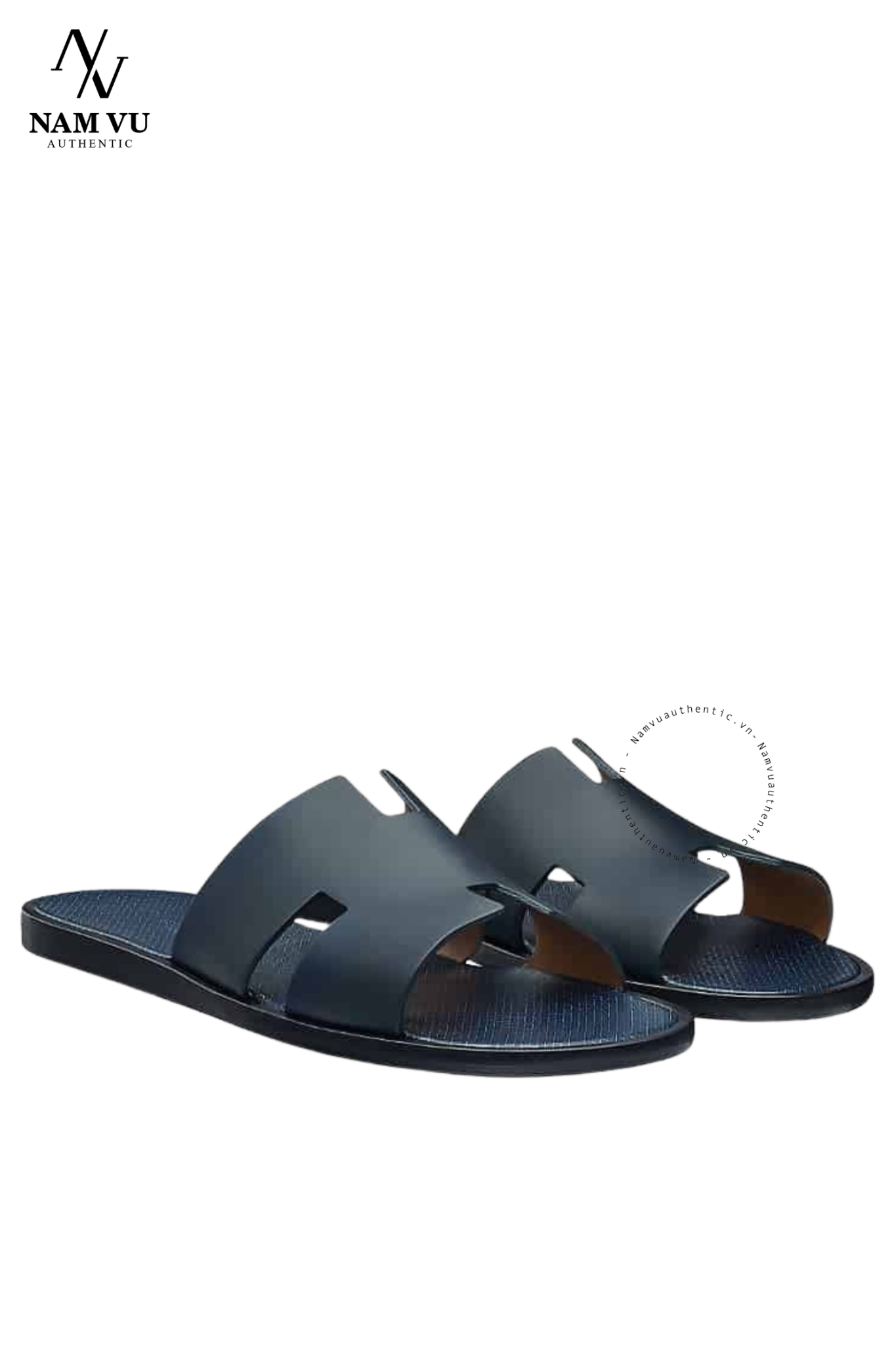 DHM Hermes Izmir sandal lót logo H all blue