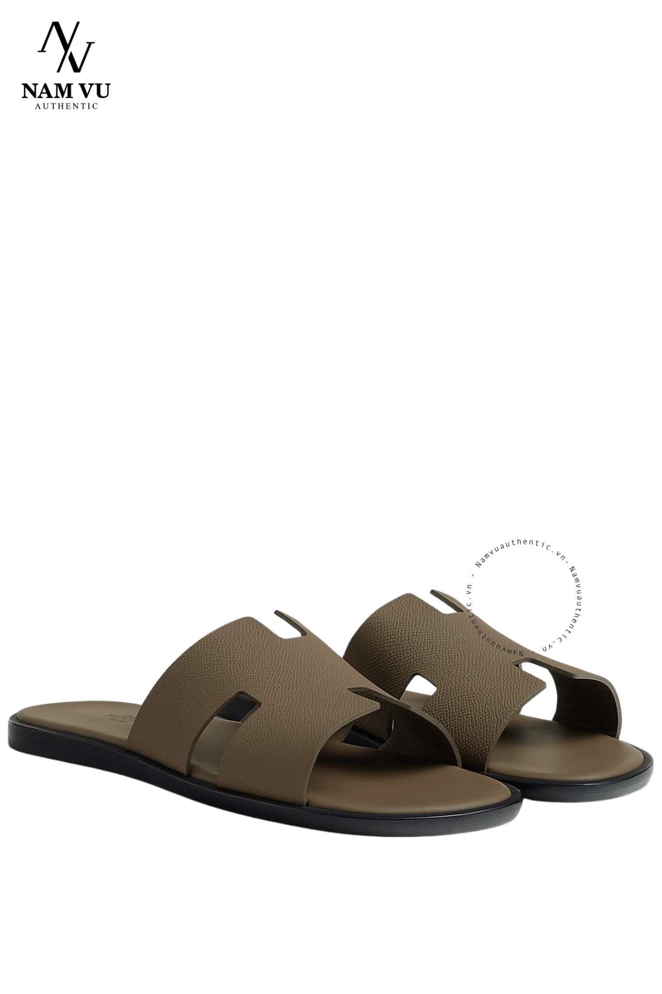 DHM Hermes Izmir sandal nâu sữa
