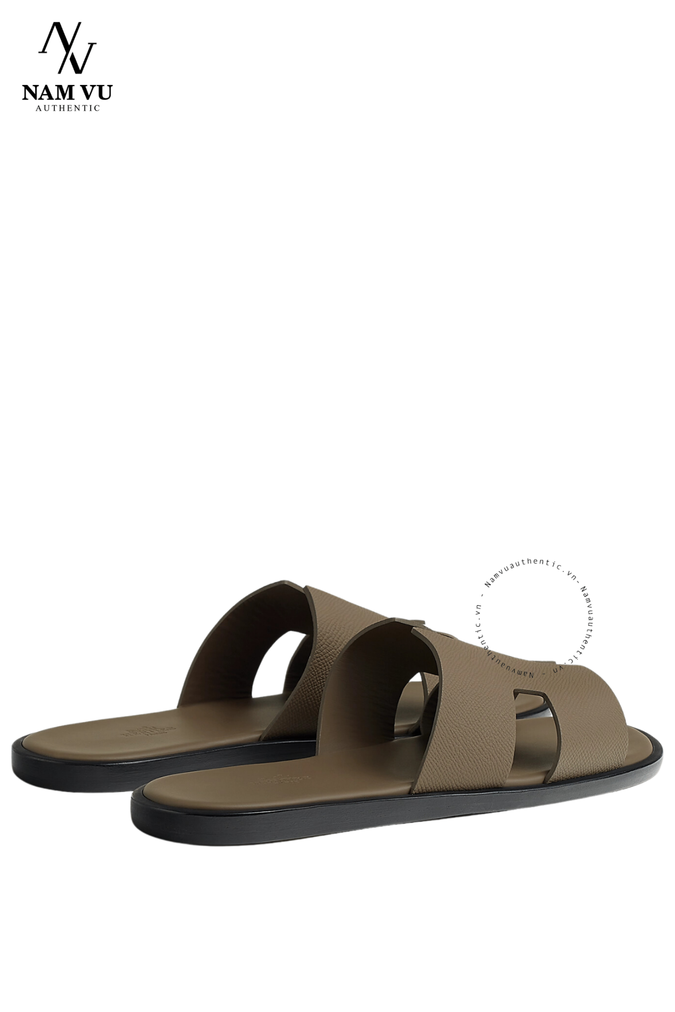 DHM Hermes Izmir sandal nâu sữa