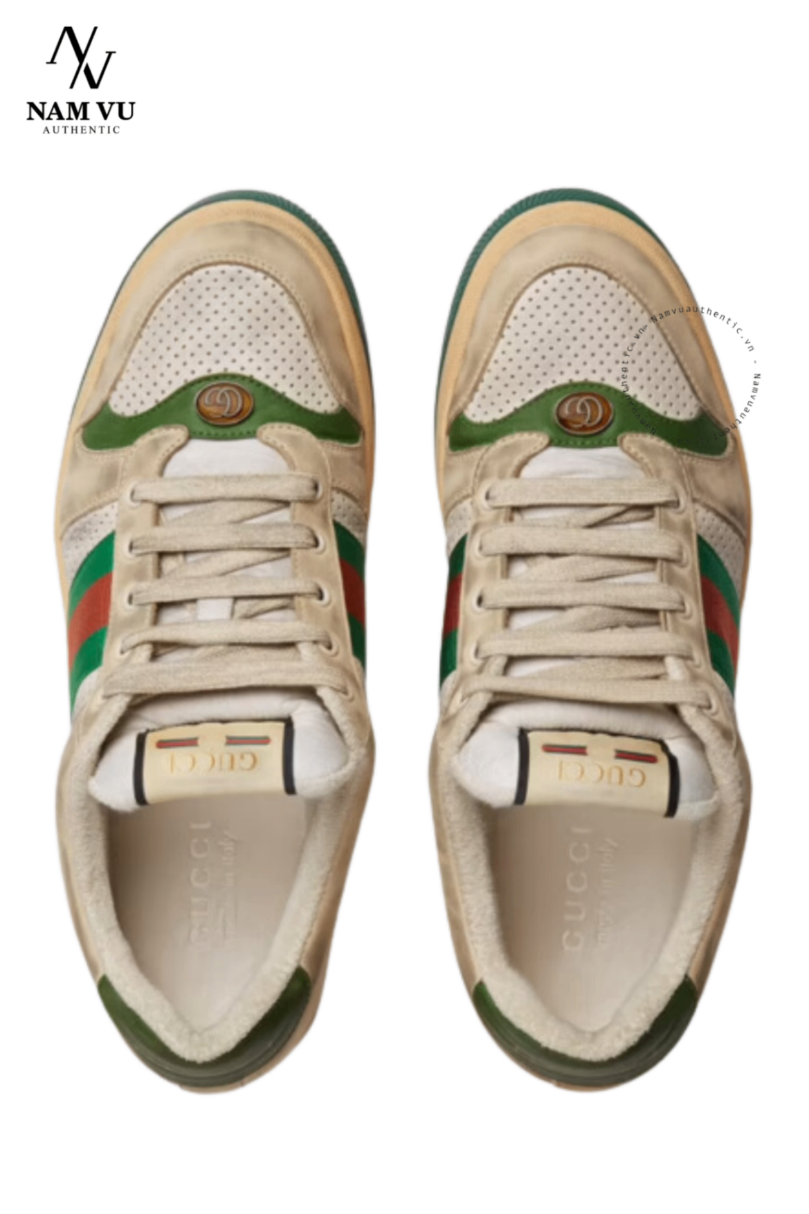 SNKGC Gucci istressed Green Orange 546163-0YI20