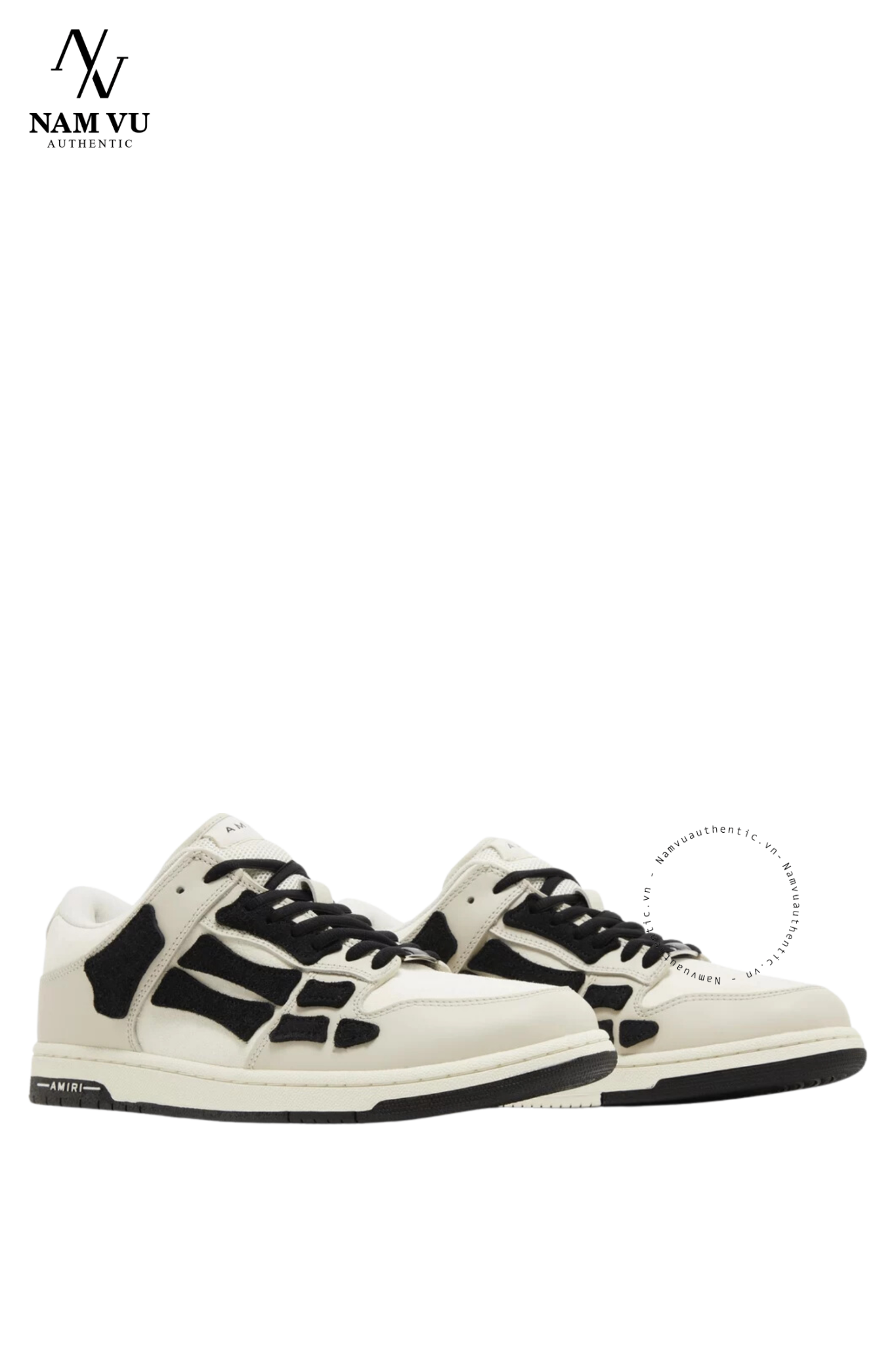 SNKAMIRI AMIRI Skel Top Low Beige Black aw23mfs001 260