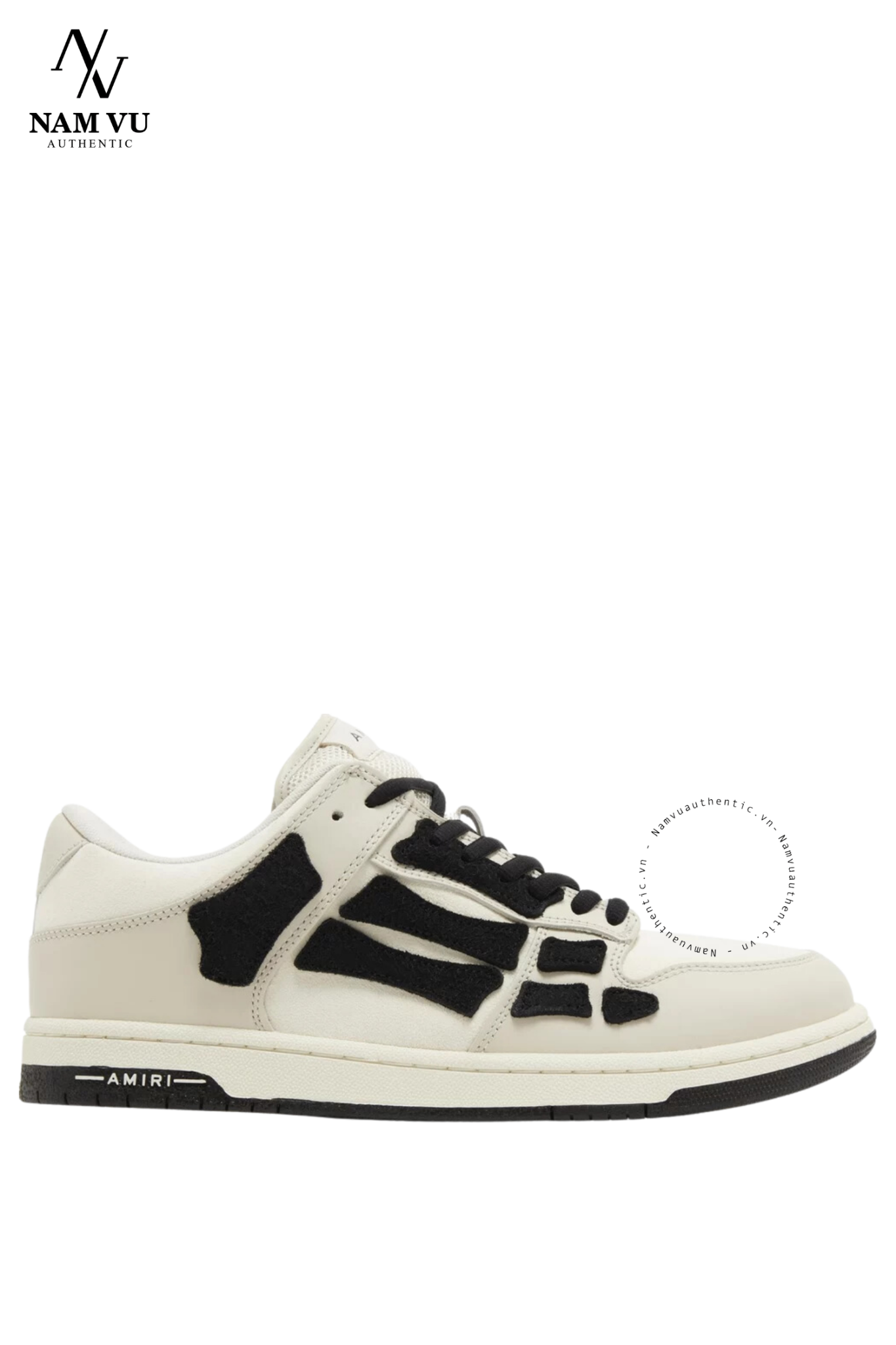 SNKAMIRI AMIRI Skel Top Low Beige Black aw23mfs001 260