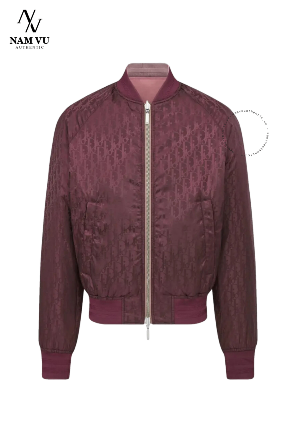 AKDO Dior Burgundy OBL Bomber 183c432d4462 78532