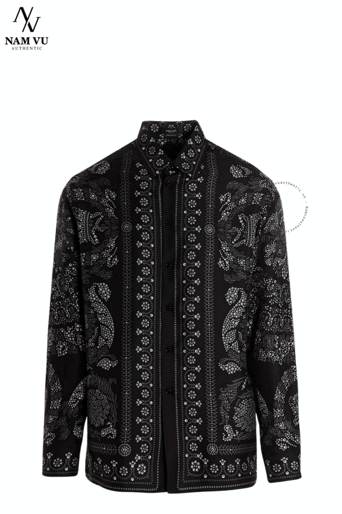 SMVS Versace BAROCCO dài tay all black 1a06140
