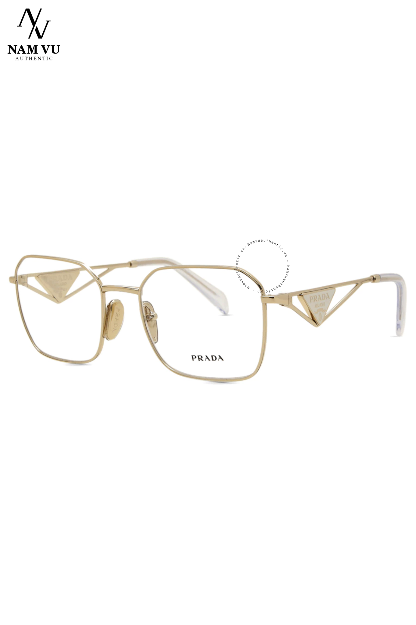 PKKPRADA Mắt Trong prada 0PR A51V ZVN101 PALE GOLD