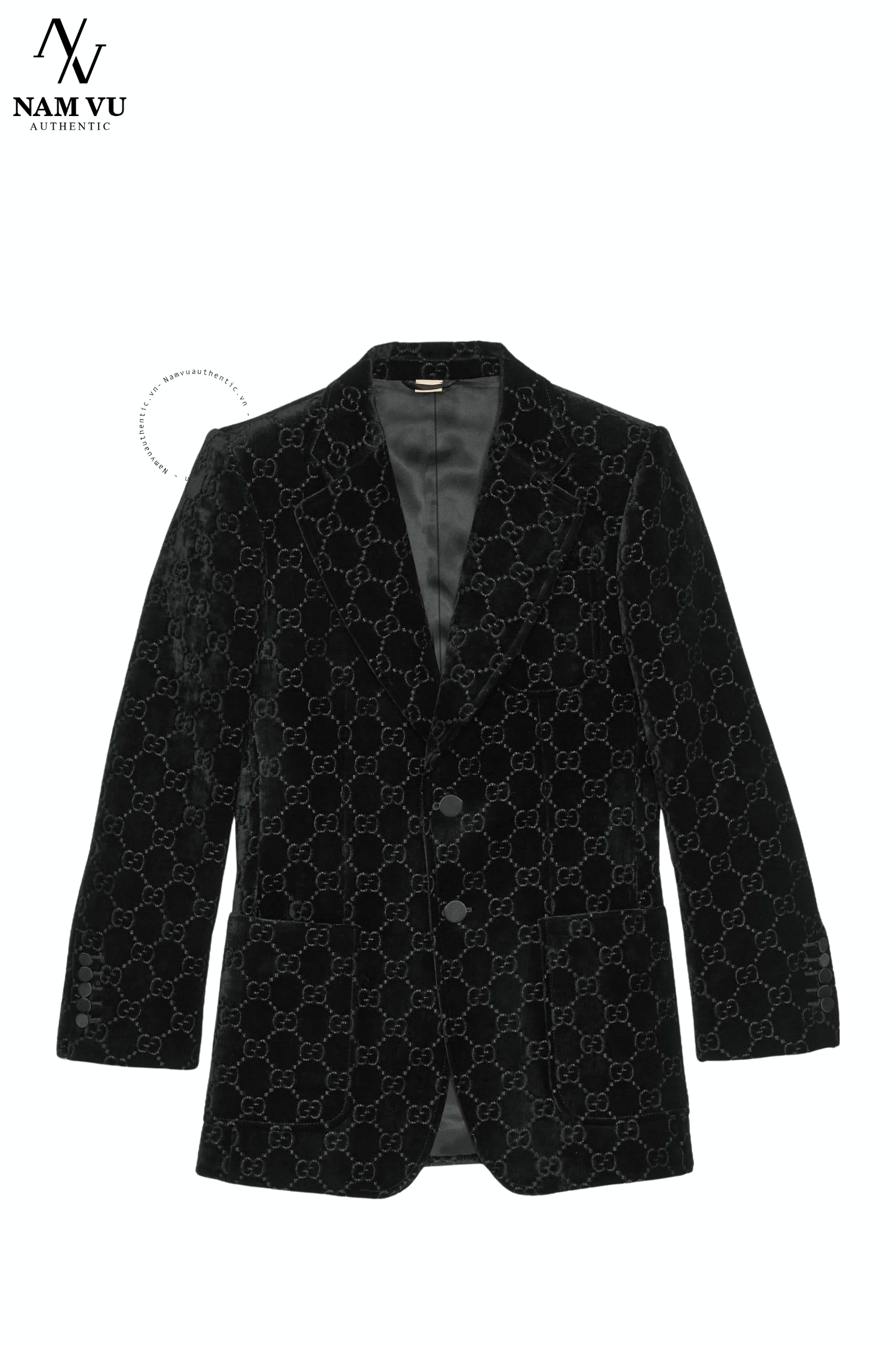 AVGC 752166 Gucci GG velve blazer