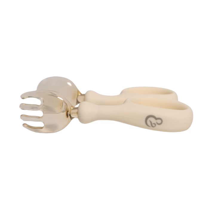 Bộ thìa nĩa (dĩa) ăn dặm silicone kèm hộp đựng Hop & Joy