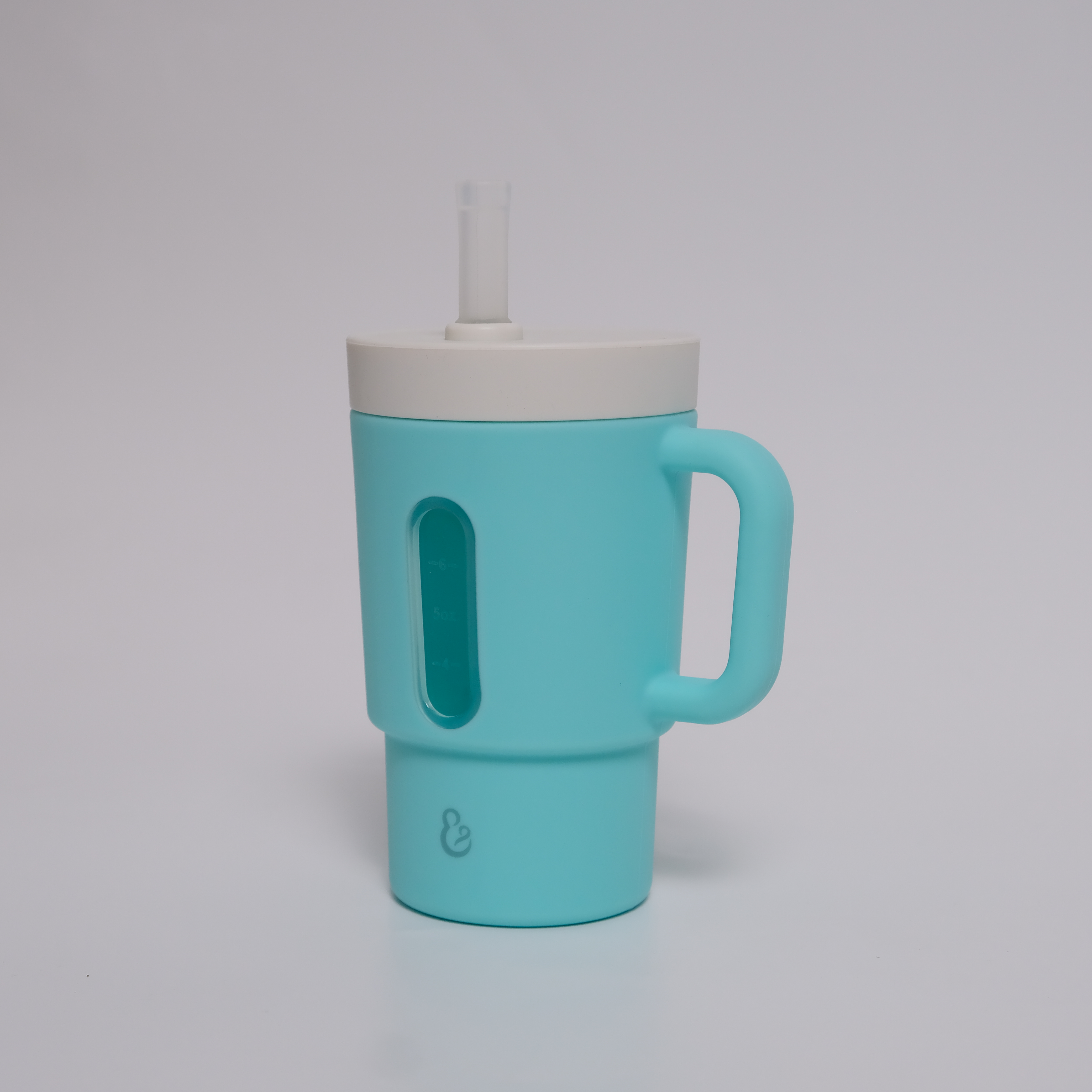 Cốc tập hút silicone kèm ống hút Hop & Joy