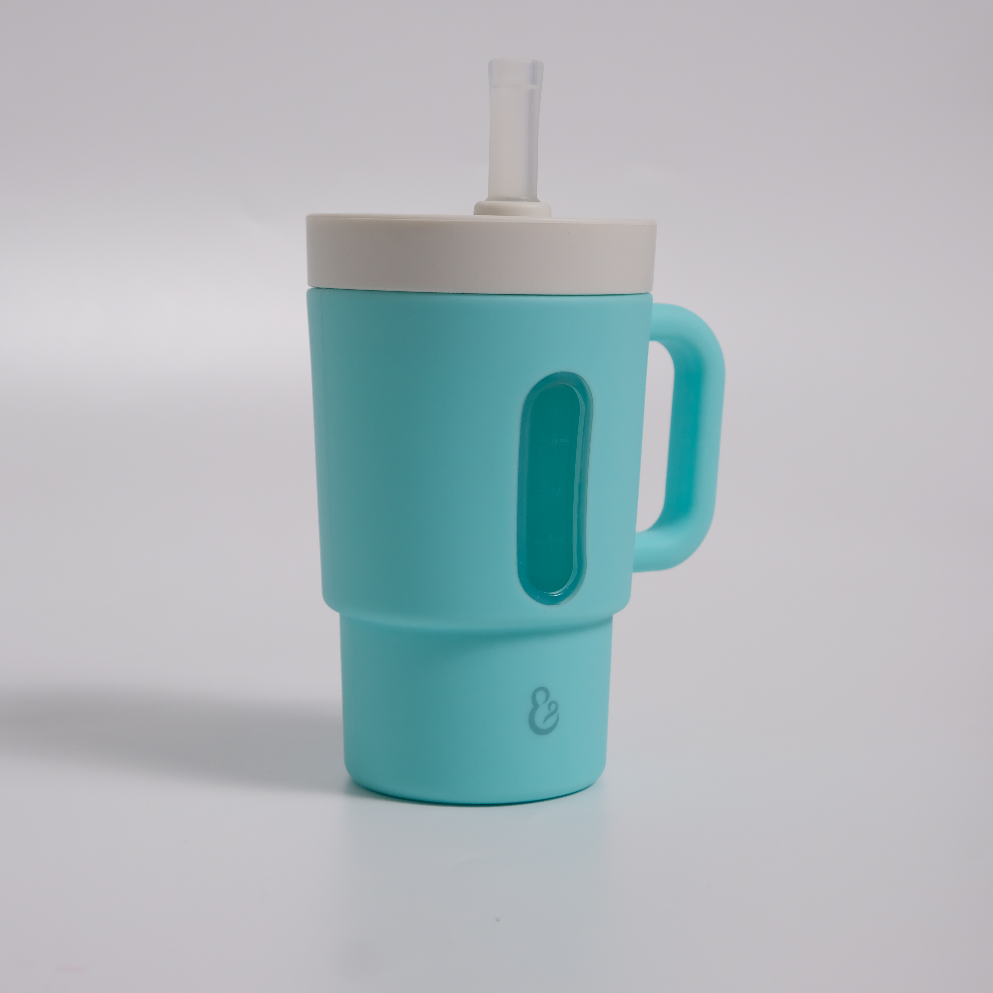 Cốc tập hút silicone kèm ống hút Hop & Joy