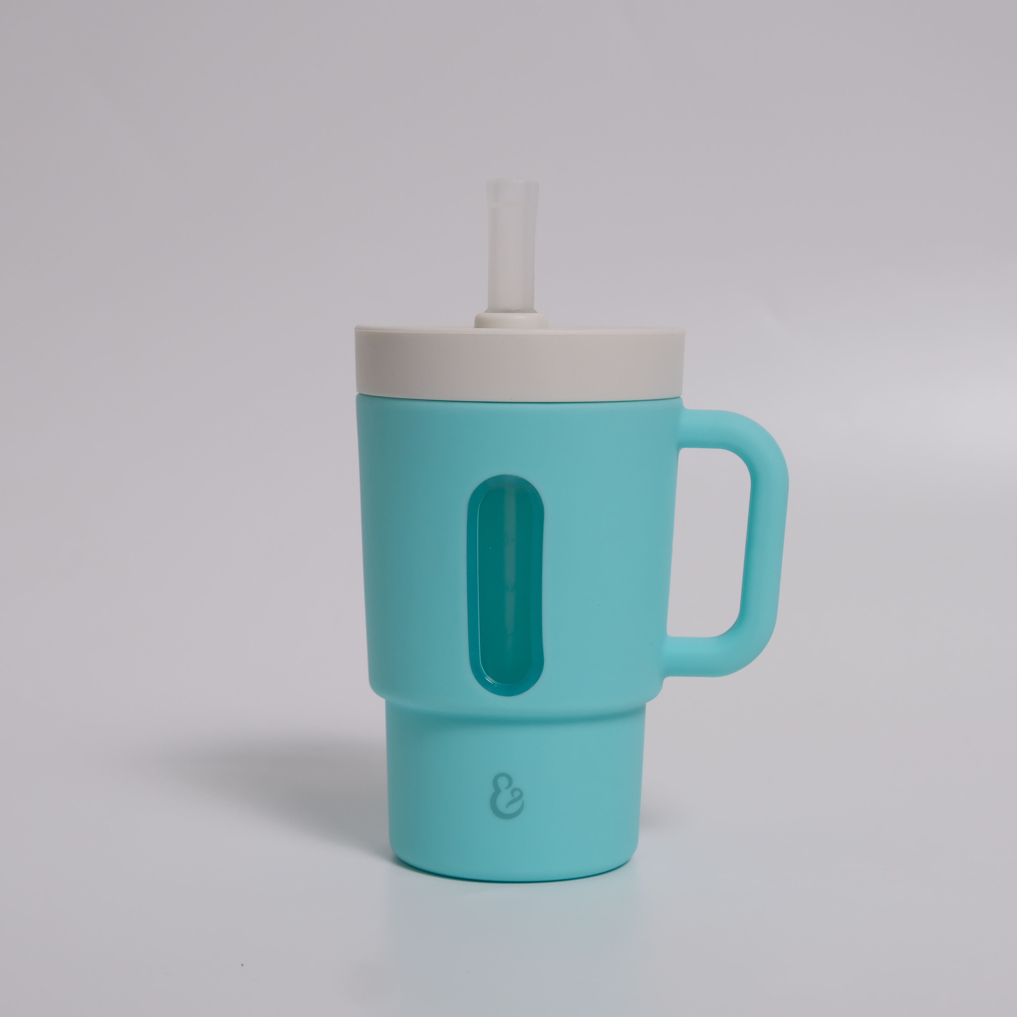 Cốc tập hút silicone kèm ống hút Hop & Joy
