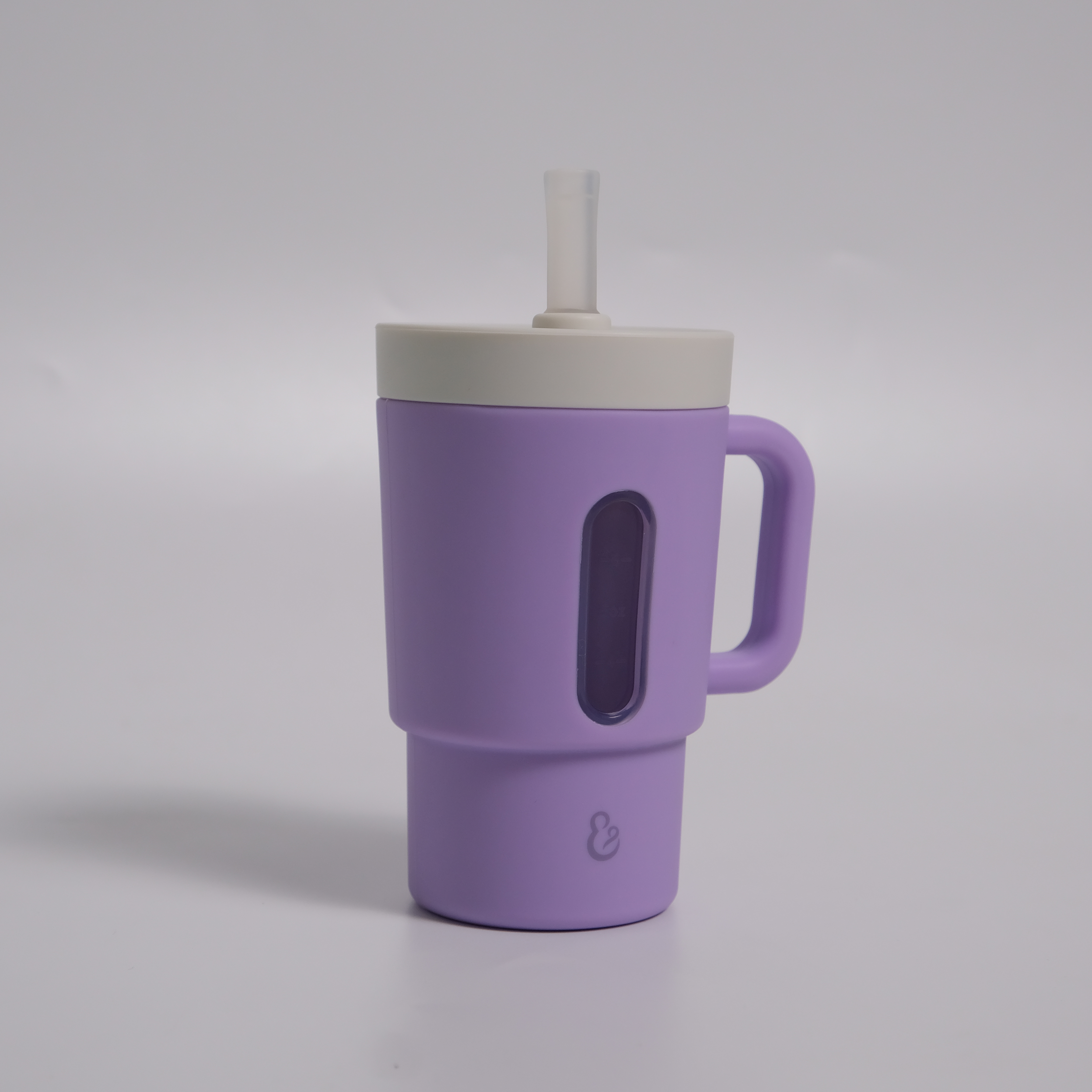 Cốc tập hút silicone kèm ống hút Hop & Joy