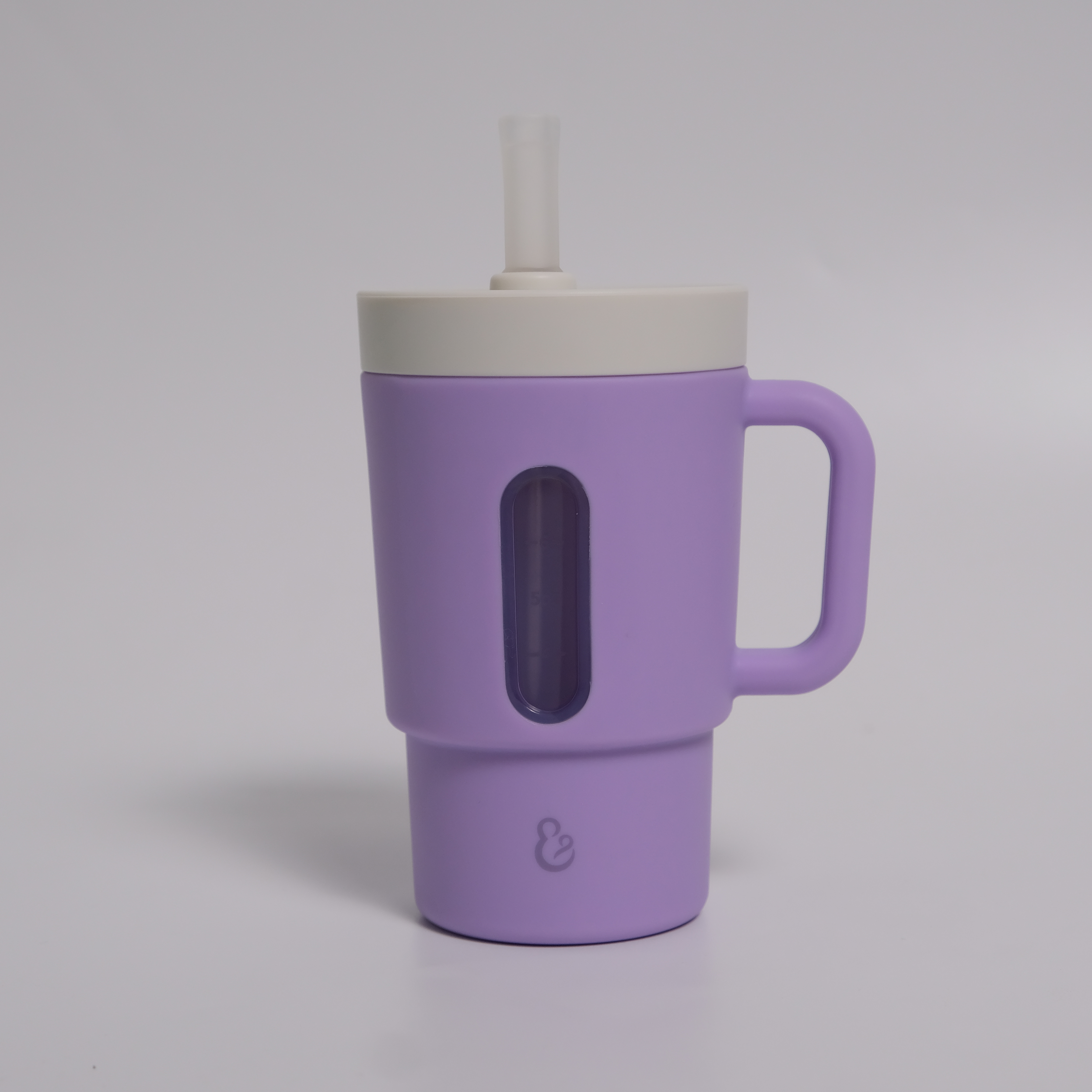 Cốc tập hút silicone kèm ống hút Hop & Joy