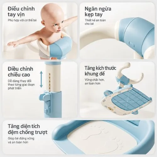 Giá tắm đứng cho bé Hop & Joy Whaly