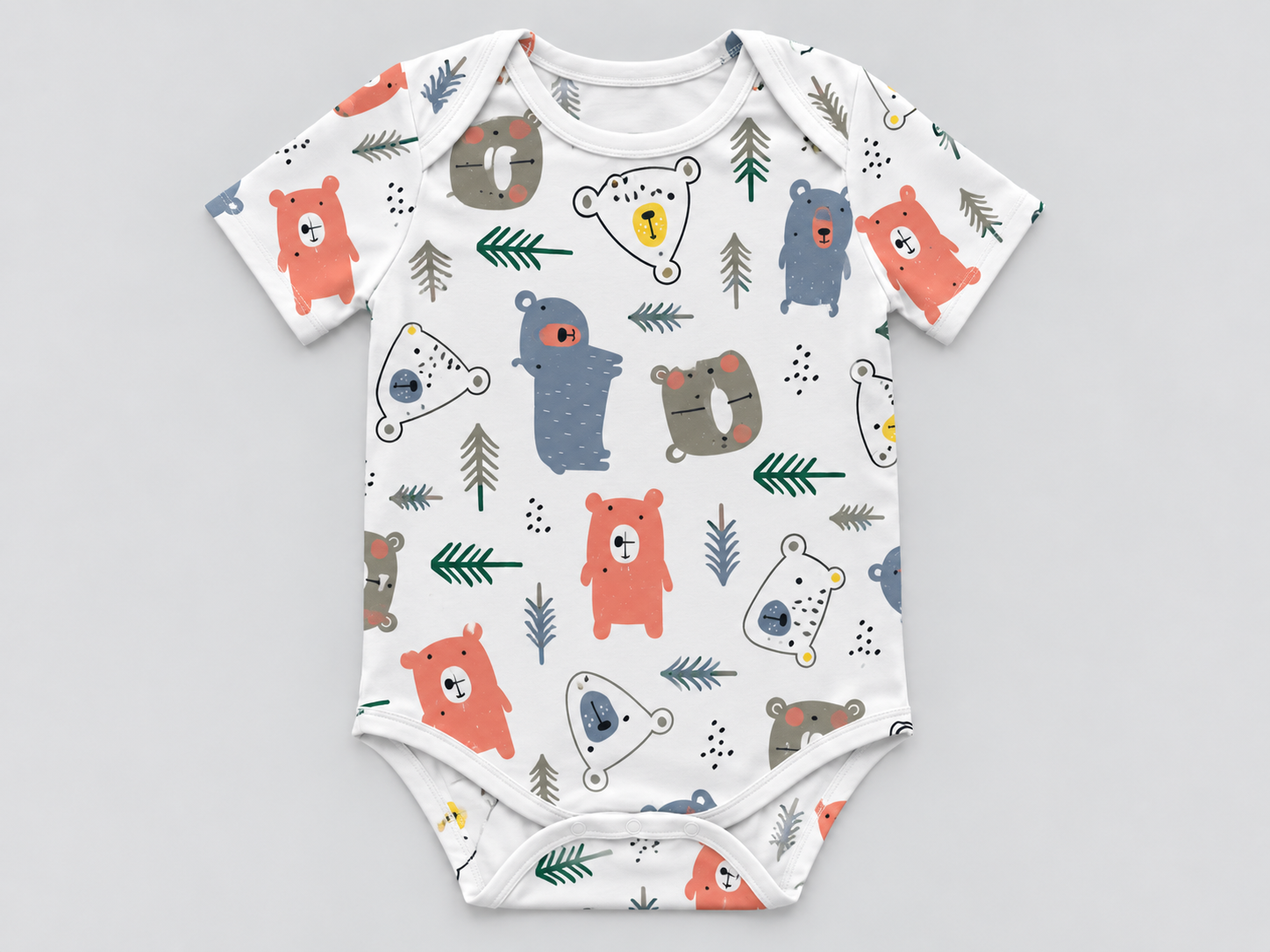 Set 2 bộ bodysuit cộc tay sợi tre Hop & Joy
