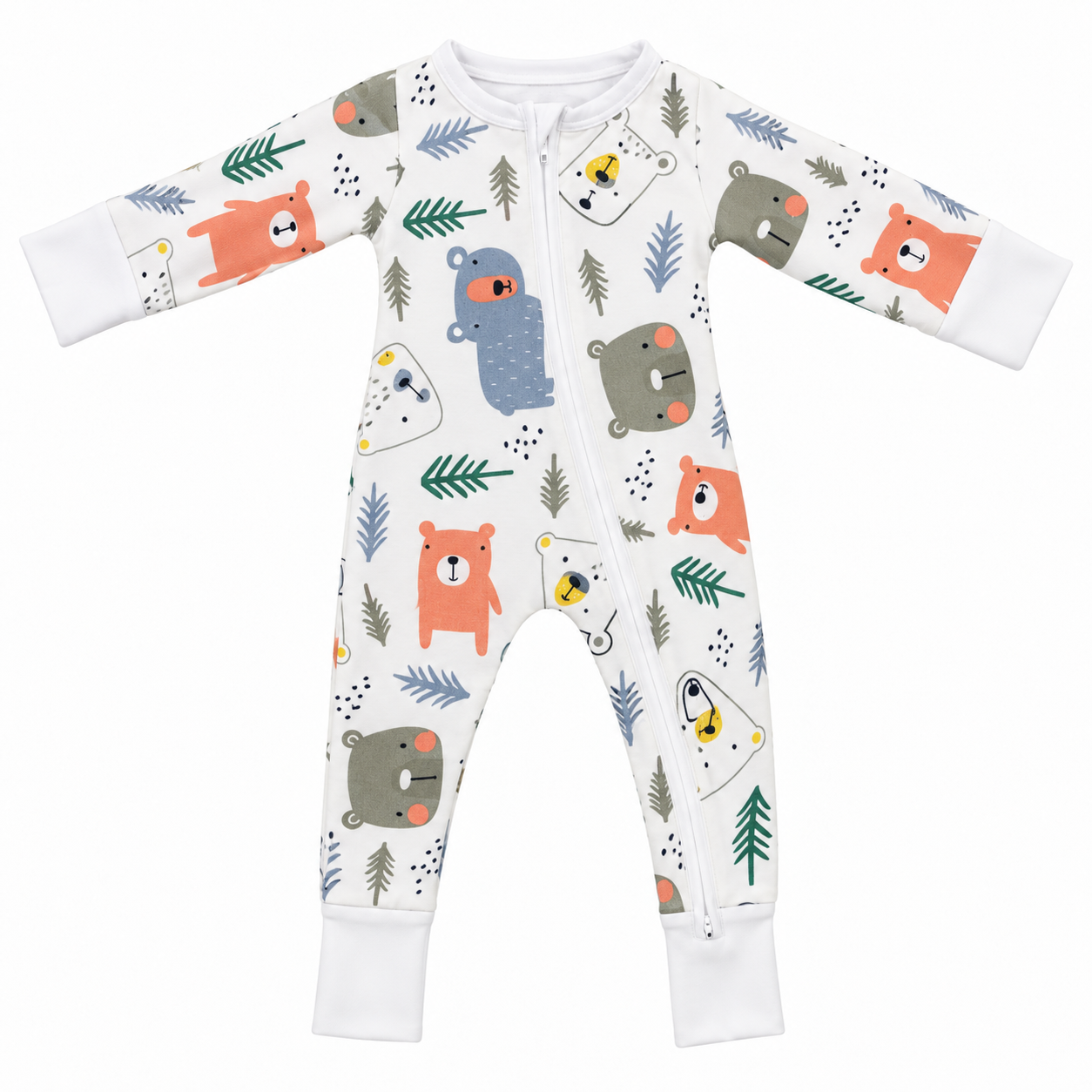 Set 2 bộ jumpsuit dài tay sợi tre Hop & Joy