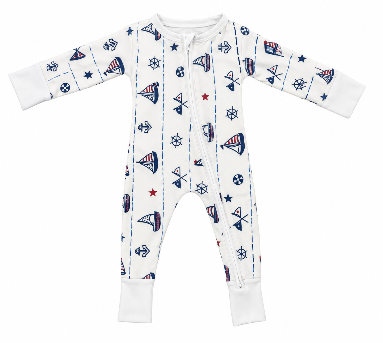 Set 2 bộ jumpsuit dài tay sợi tre Hop & Joy