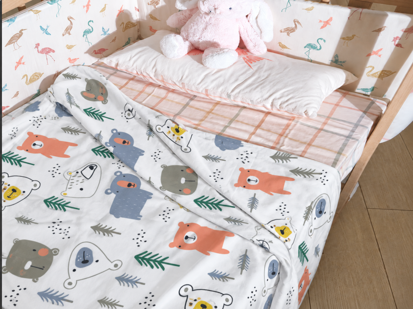Set 3 chăn sợi tre đa năng Hop & Joy