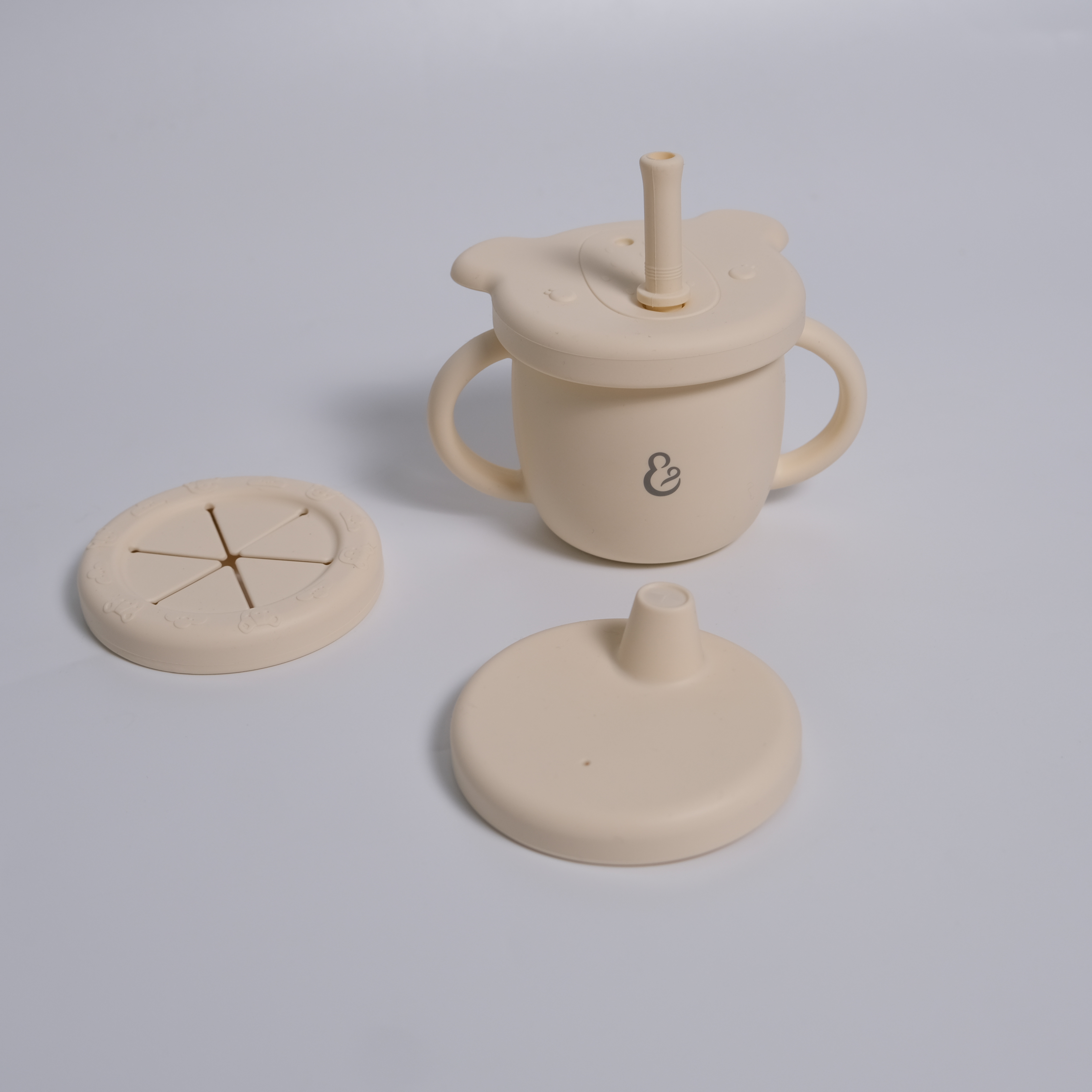 3-in-1 Silicone Training Cup - Cốc Tập Uống Silicone 3 Trong 1