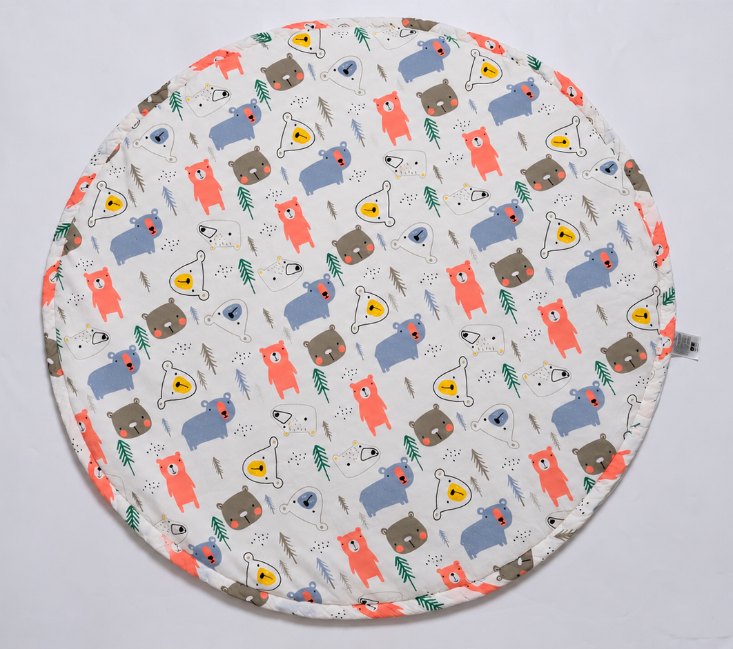 Thảm nằm chơi vải cotton chống trượt cho bé Hop & Joy