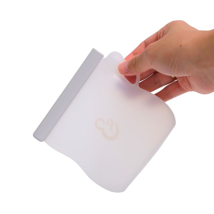 Túi trữ sữa mẹ silicone tái sử dụng Hop & Joy chuẩn FDA Compliance, BPA Free (White - 250ML)