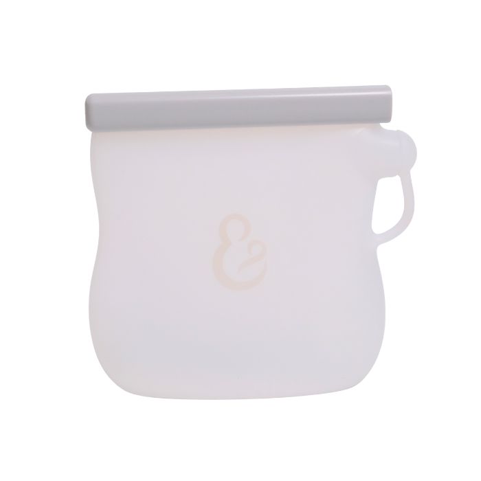 Túi trữ sữa mẹ silicone tái sử dụng Hop & Joy chuẩn FDA Compliance, BPA Free (White - 250ML)