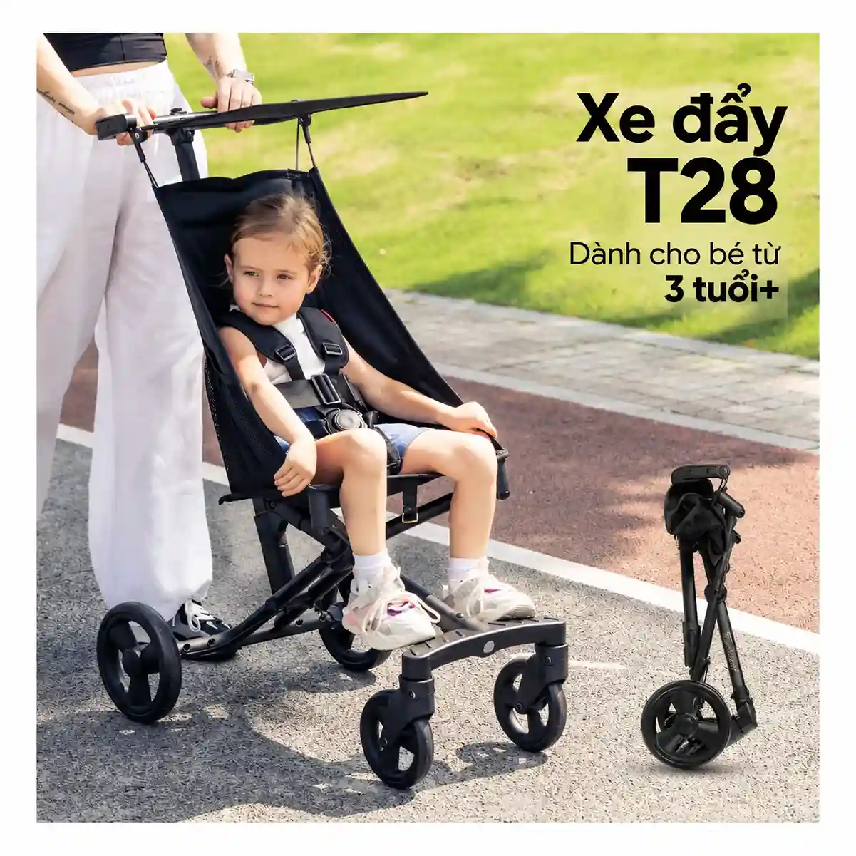 Xe đẩy gấp gọn Qplay T28
