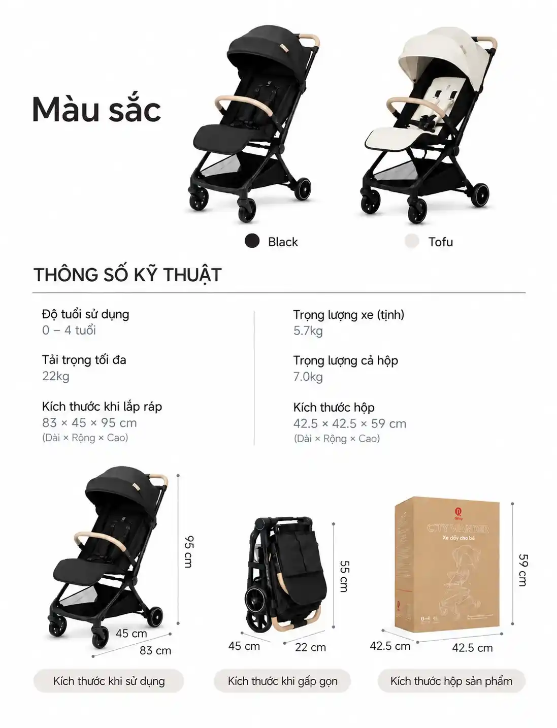 xe đẩy gấp gọn