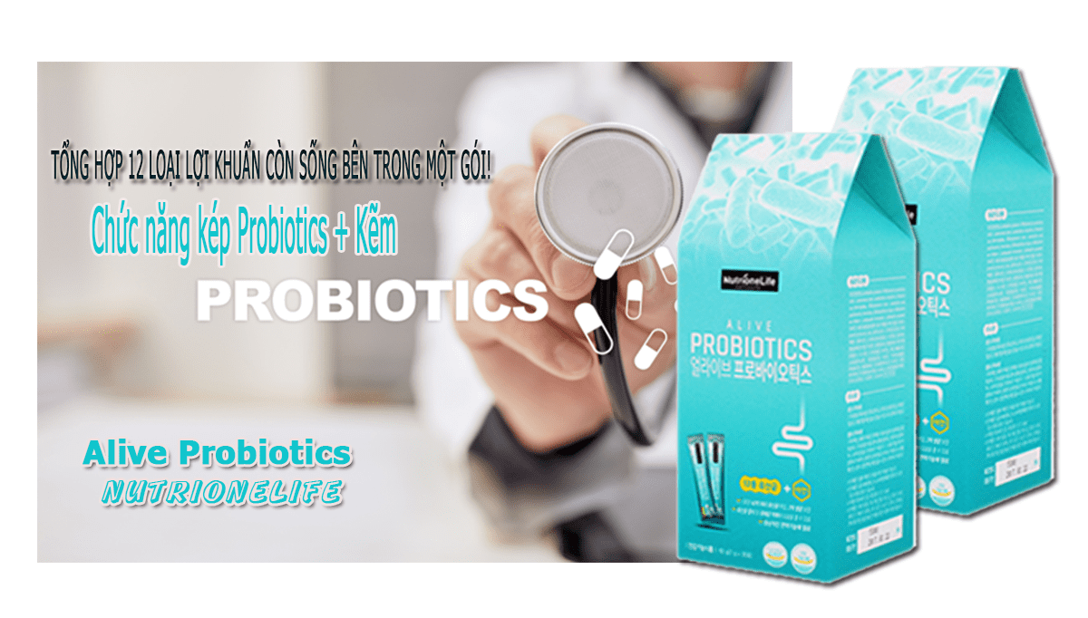 Men vi sinh tăng cường lợi khuẩn Nutrionelife Alive Probiotics