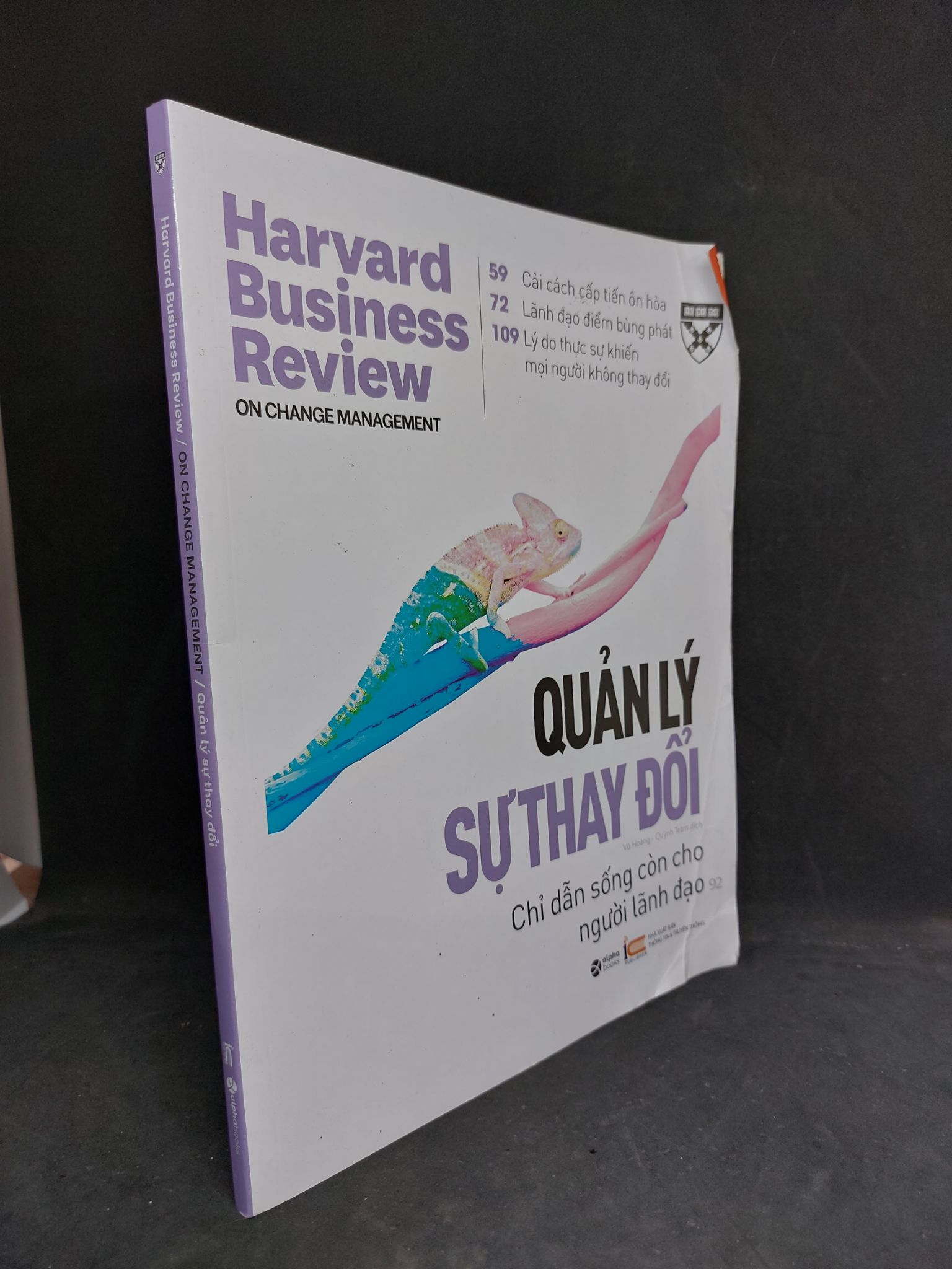 Quản lý sự thay đổi Harvard business review mới 80% in màu HPB.HCM1906