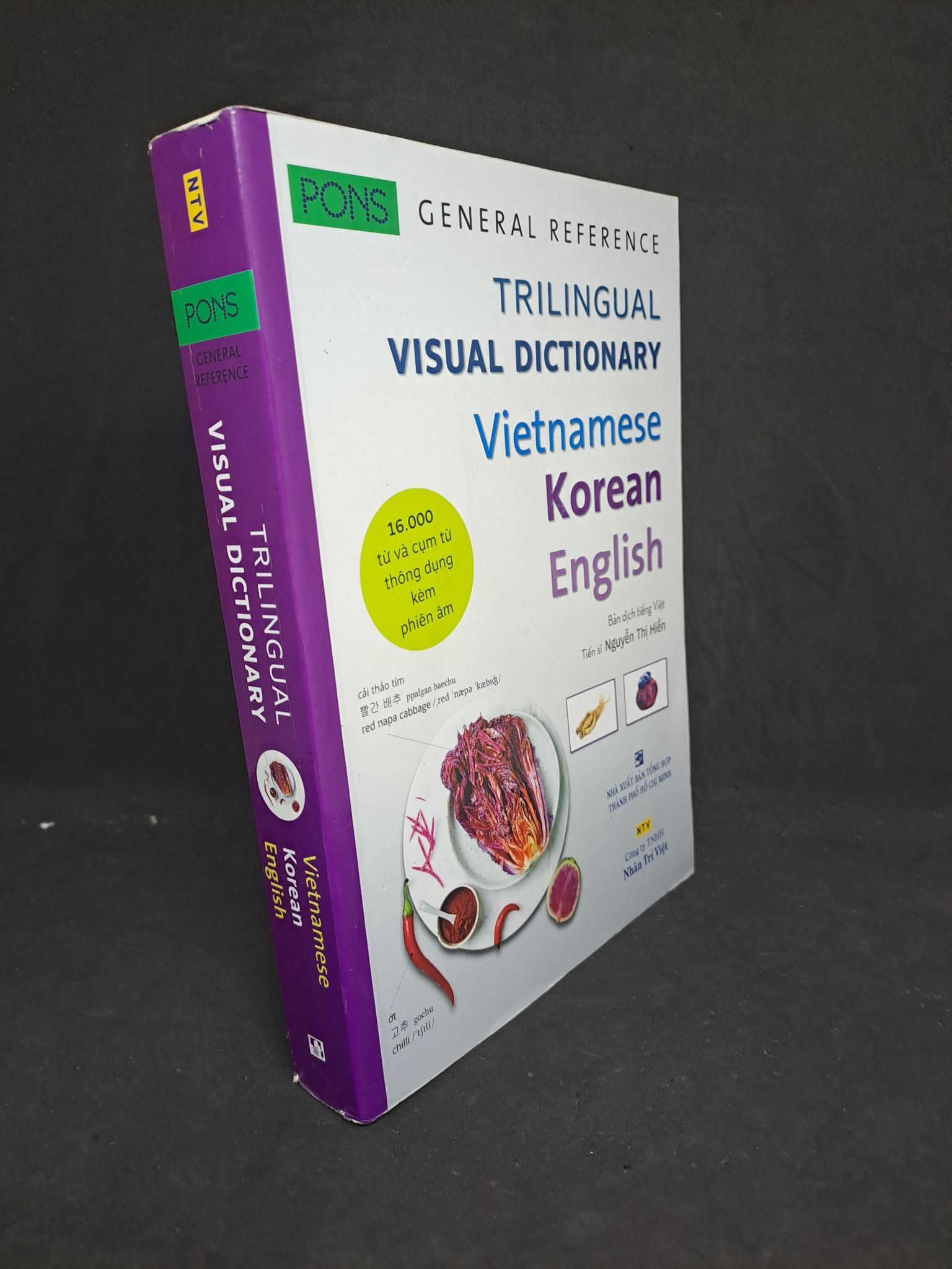 Trilingual visual dictionary vietnamese Korean English mới 90% HPB.HCM1407