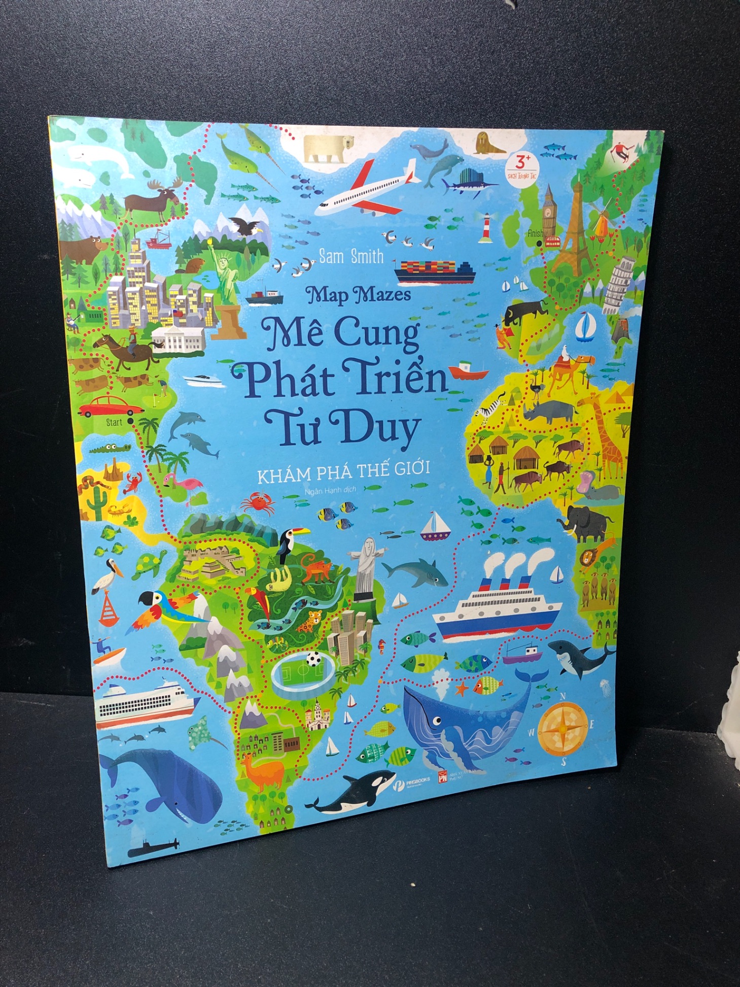 Map mazes mê cung Phát triển tư duy khám phá thế giới 2019 Sam smith mới 85% bẩn nhẹ HPB.HCM0311