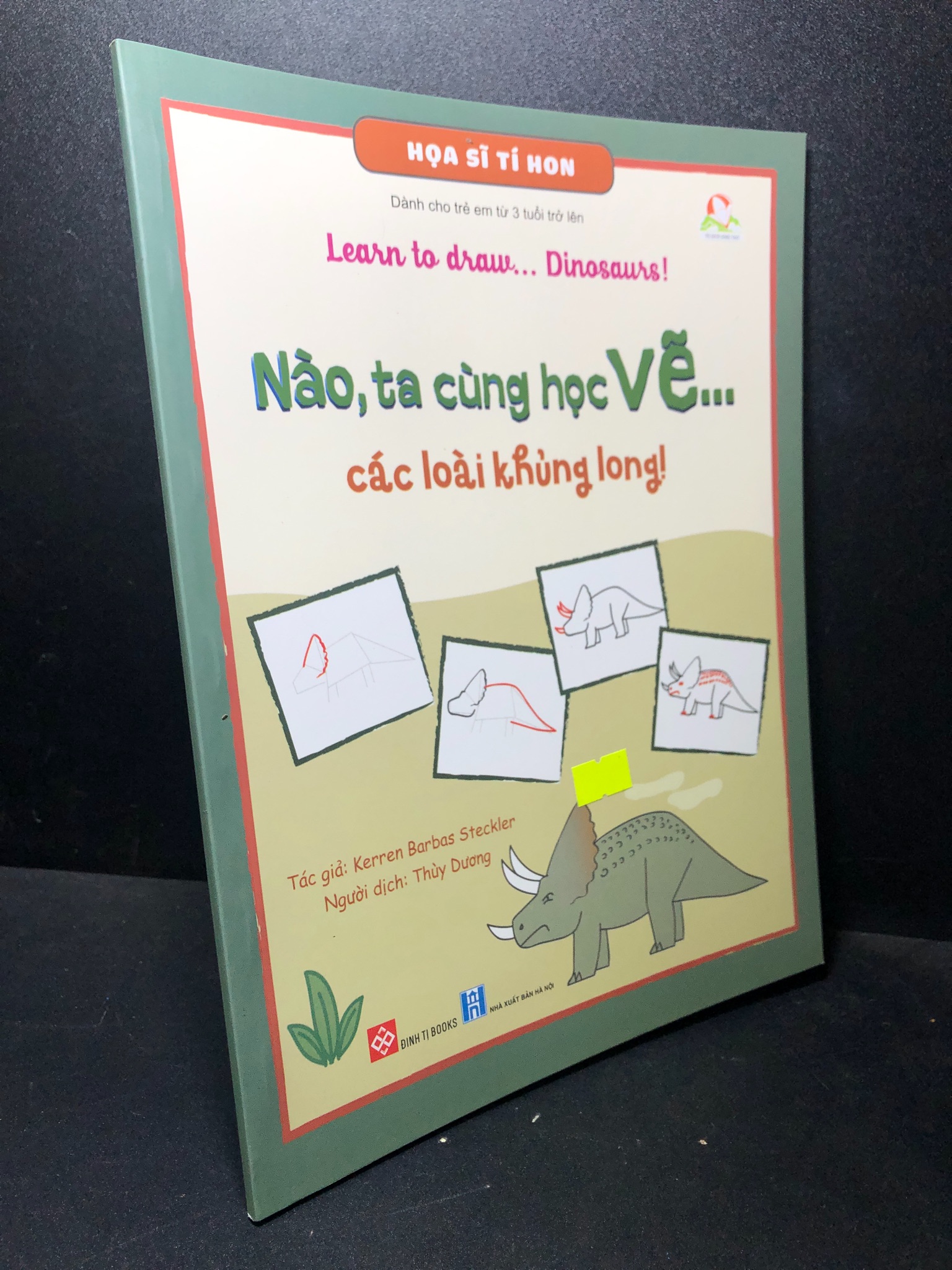 Nào, ta cùng học vẽ... Các loài khủng long năm 2020 mới 90% bẩn bìa nhẹ HCM0212