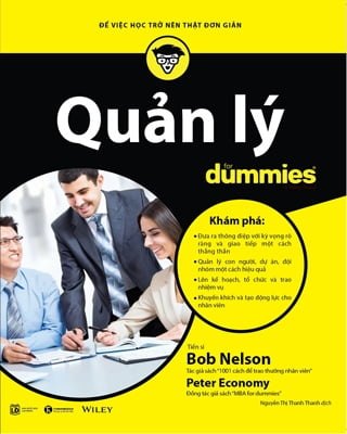 Quản lý for Dummies - Để việc học trở nên thật đơn giản - Bob Nelson & Peter Economy 2018 New 100% HCM.PO