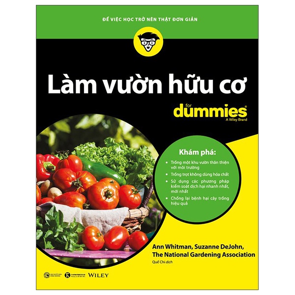 Làm vườn hữu cơ for Dummies - Ann Whitman, Suzanne DeJohn and National Gardening Association 2022 New 100% HCM.PO