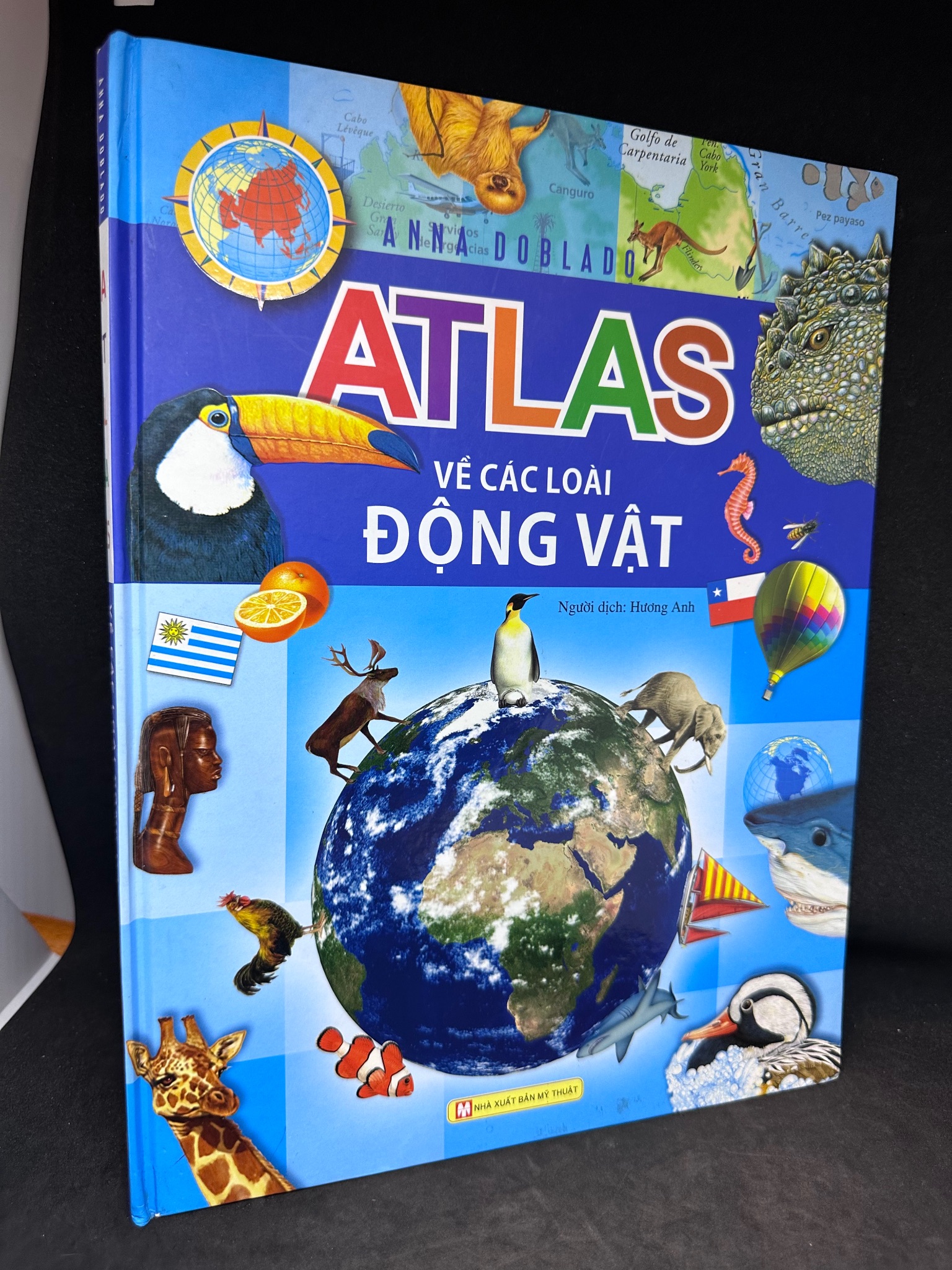 Atlas về các loài động vật (khổ lớn, bìa cứng) - Atlas cho trẻ em, mới 90%, 2015 SBM.PL0812